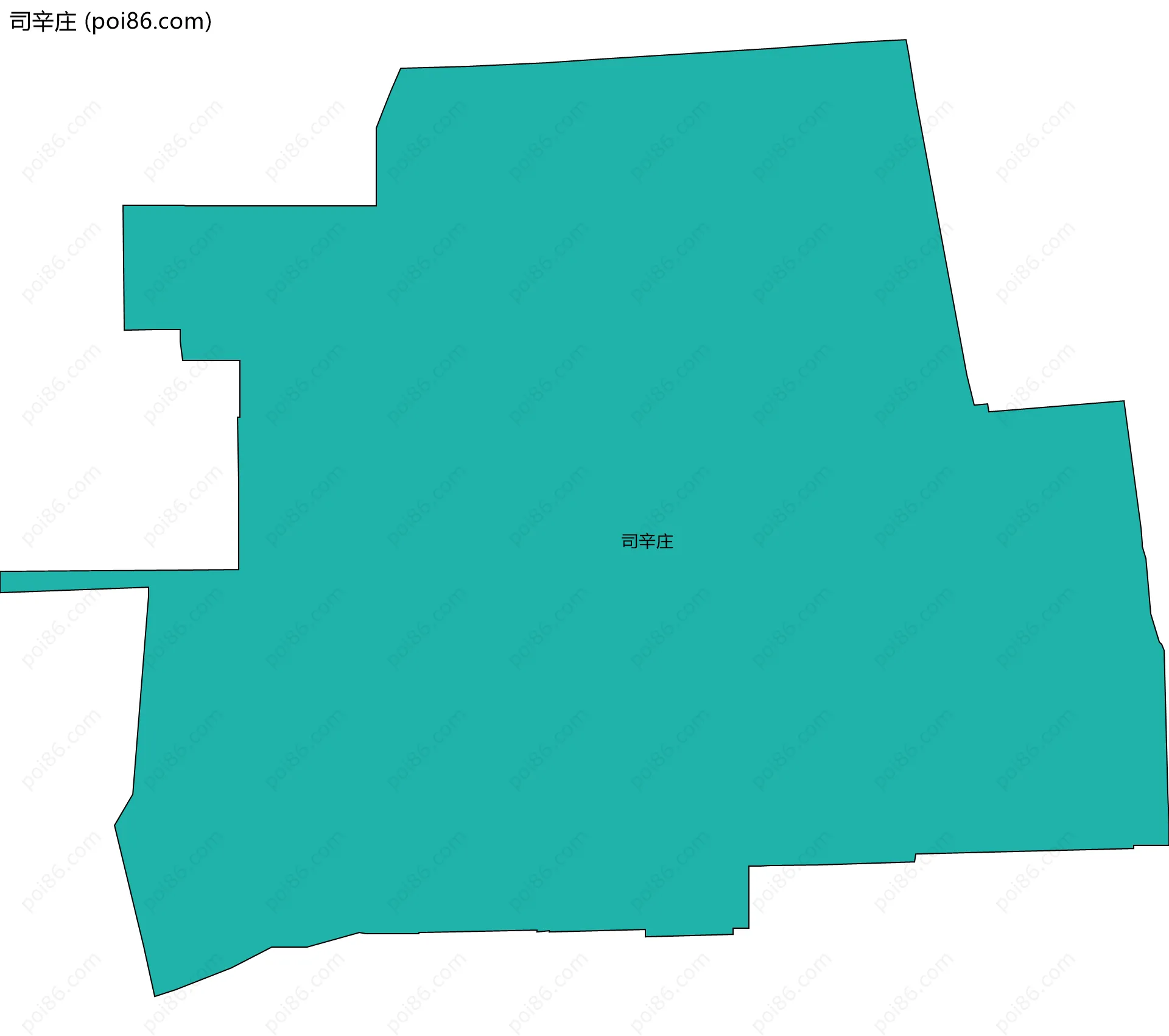 司辛庄边界地图
