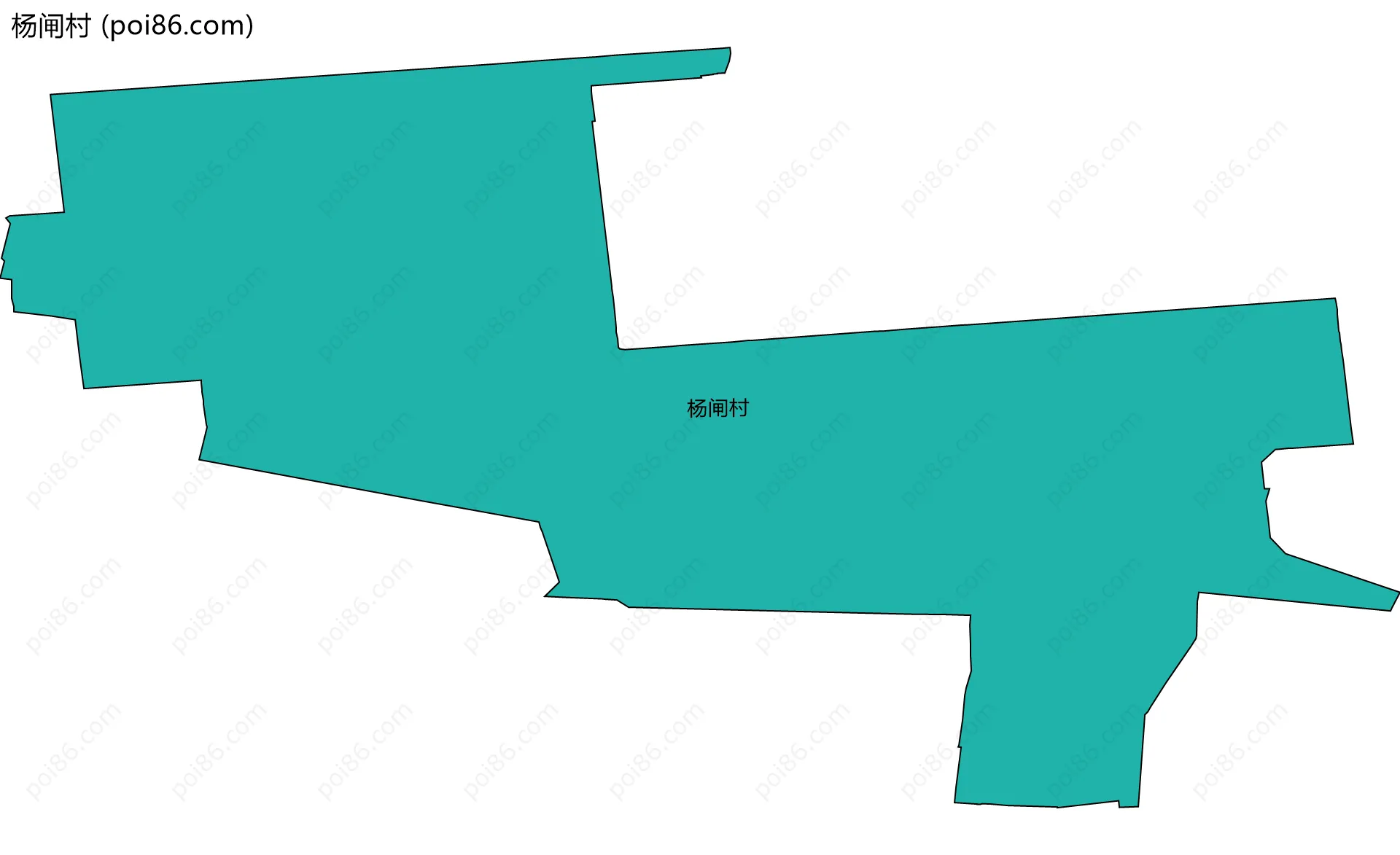杨闸村边界地图