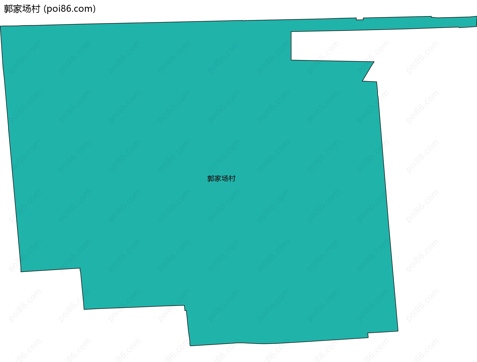 郭家场村边界地图