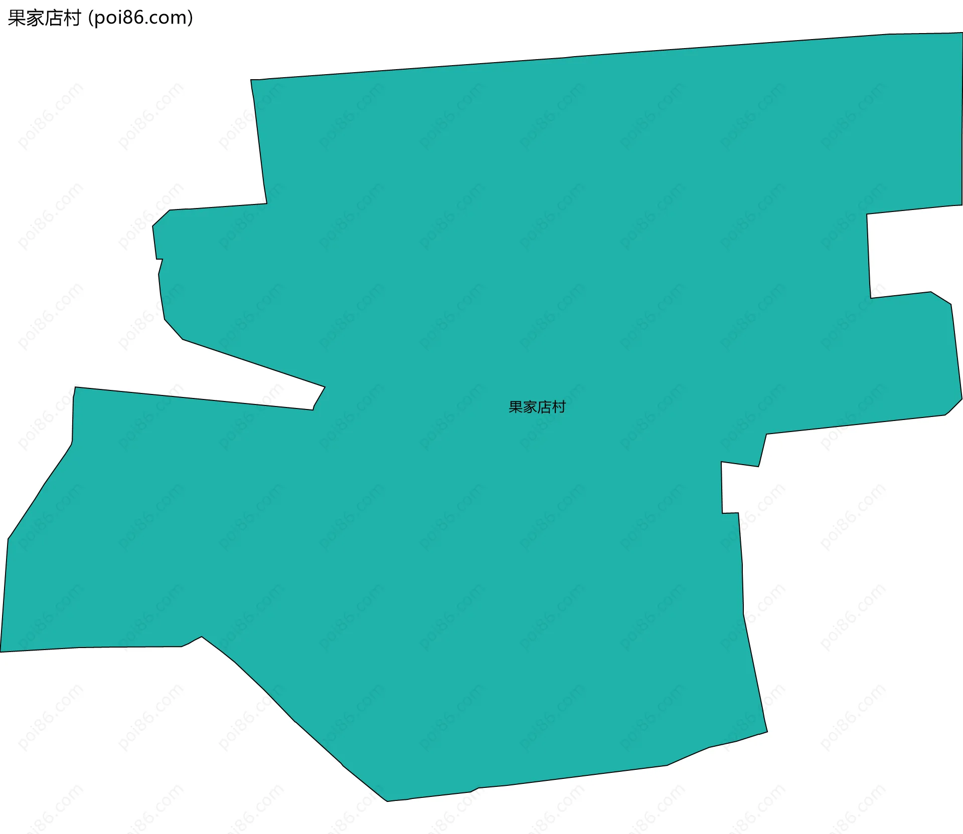 果家店村边界地图