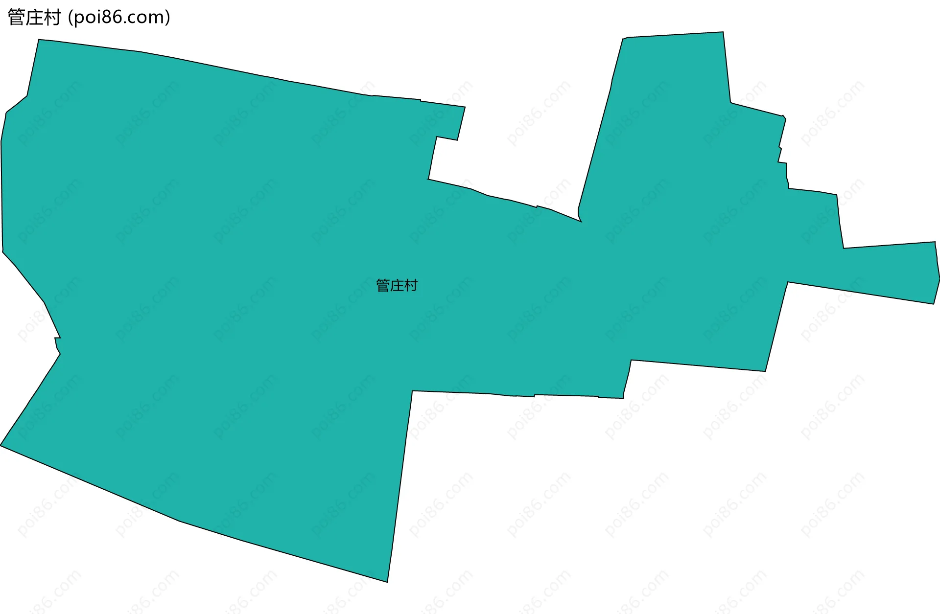 管庄村边界地图