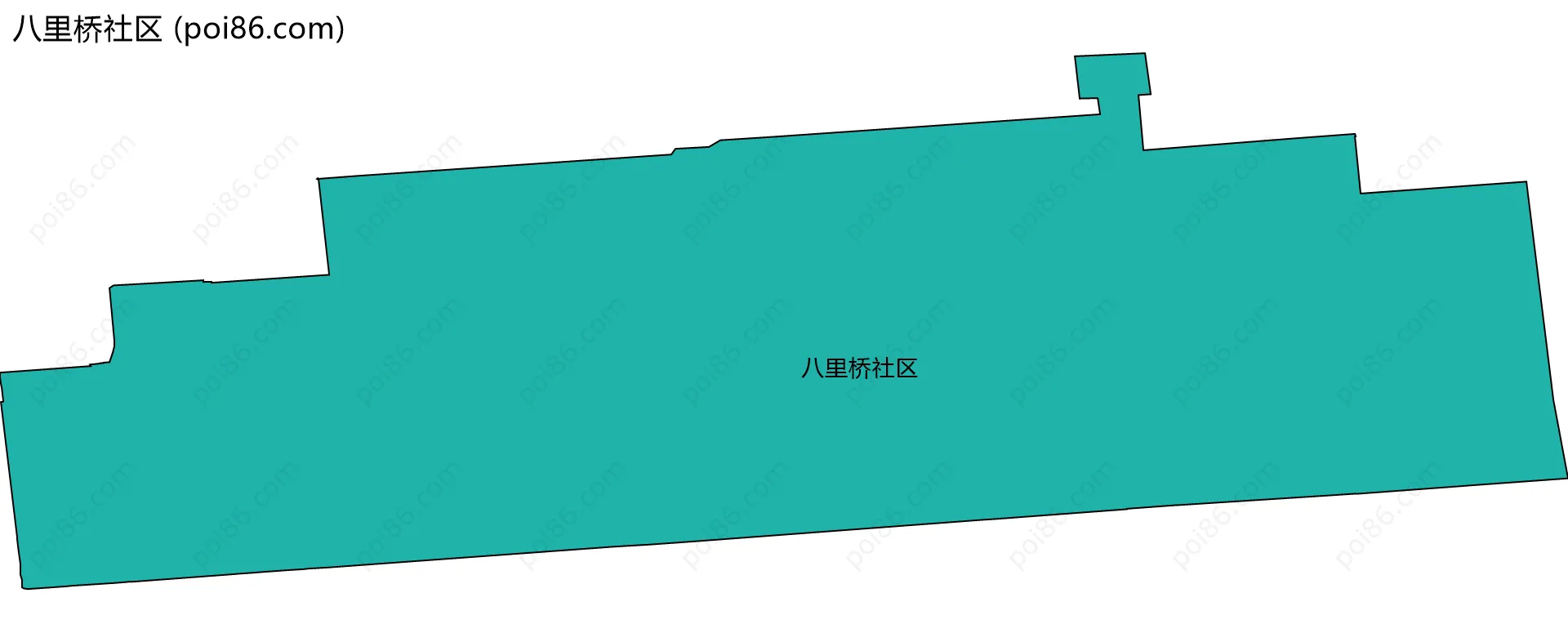八里桥社区边界地图