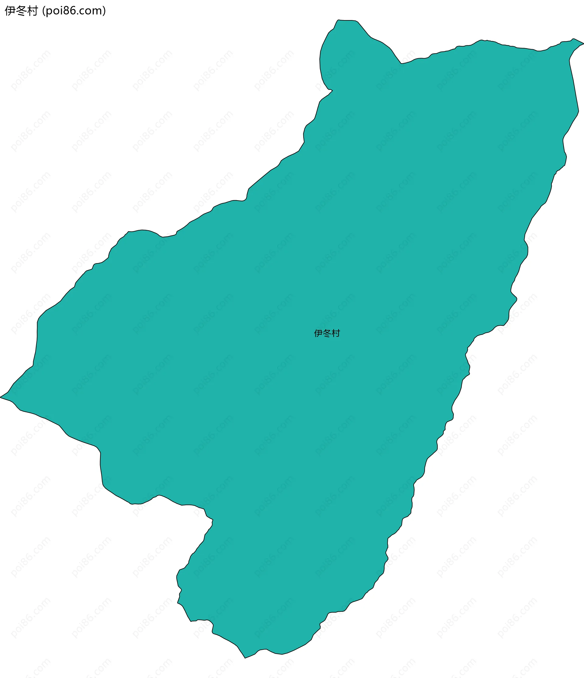 伊冬村边界地图