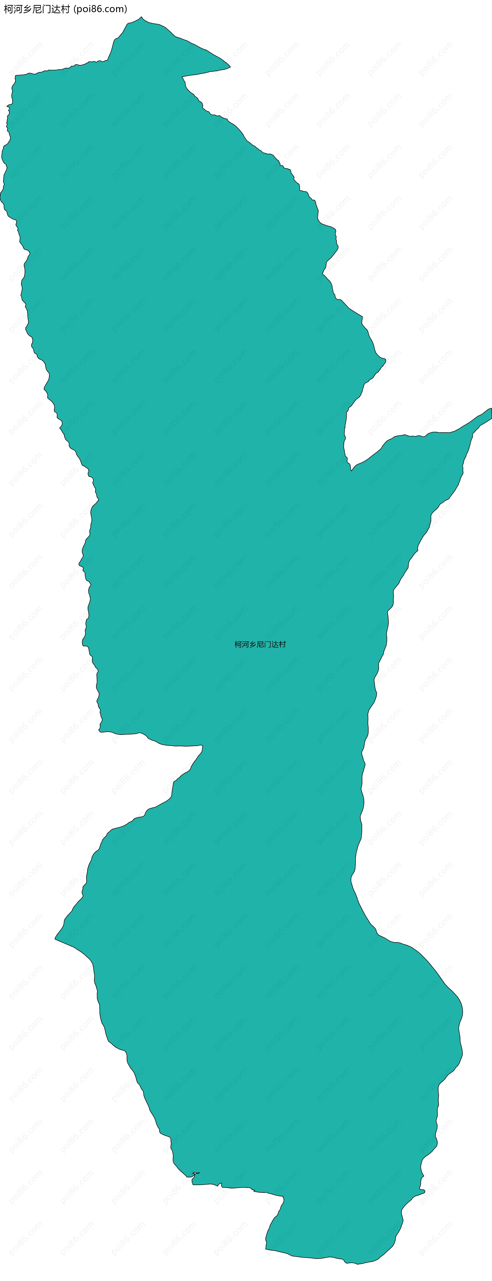 柯河乡尼门达村边界地图