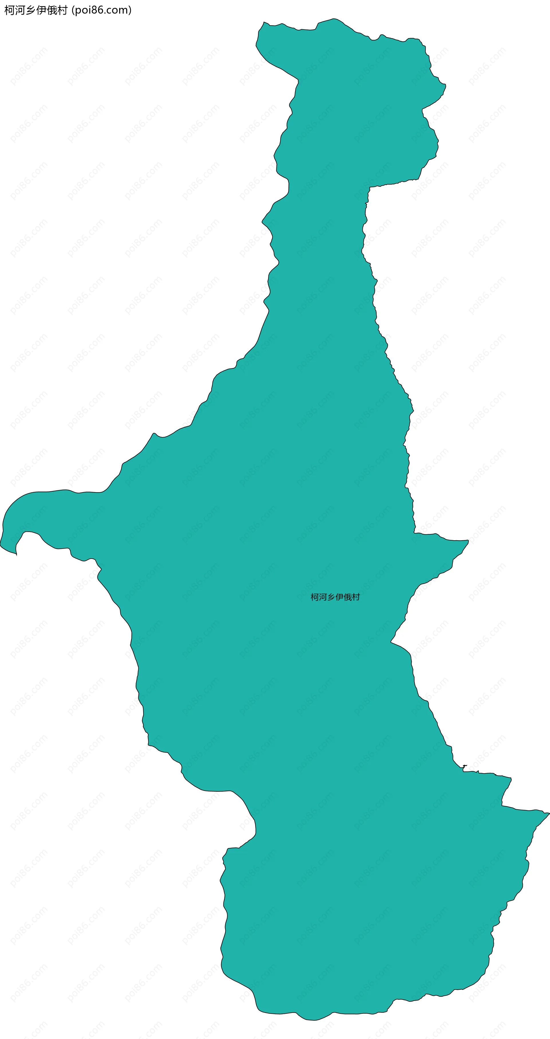 柯河乡伊俄村边界地图