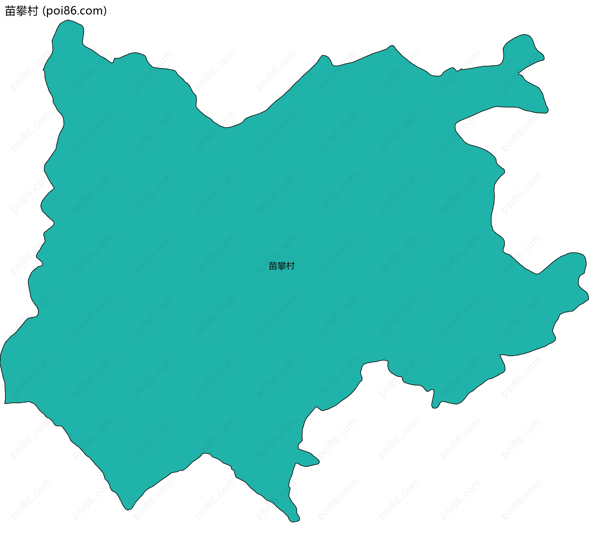 苗攀村边界地图