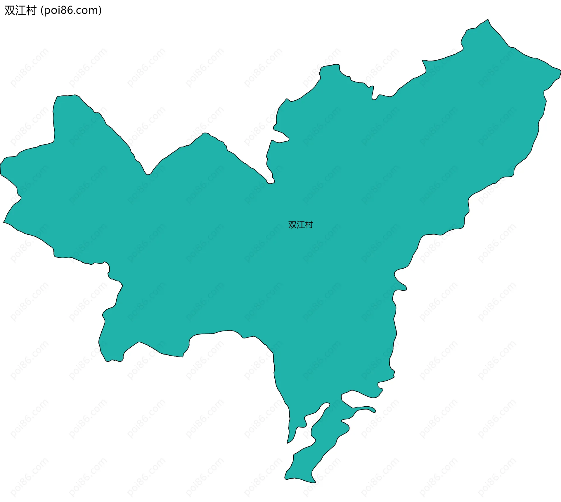 双江村边界地图