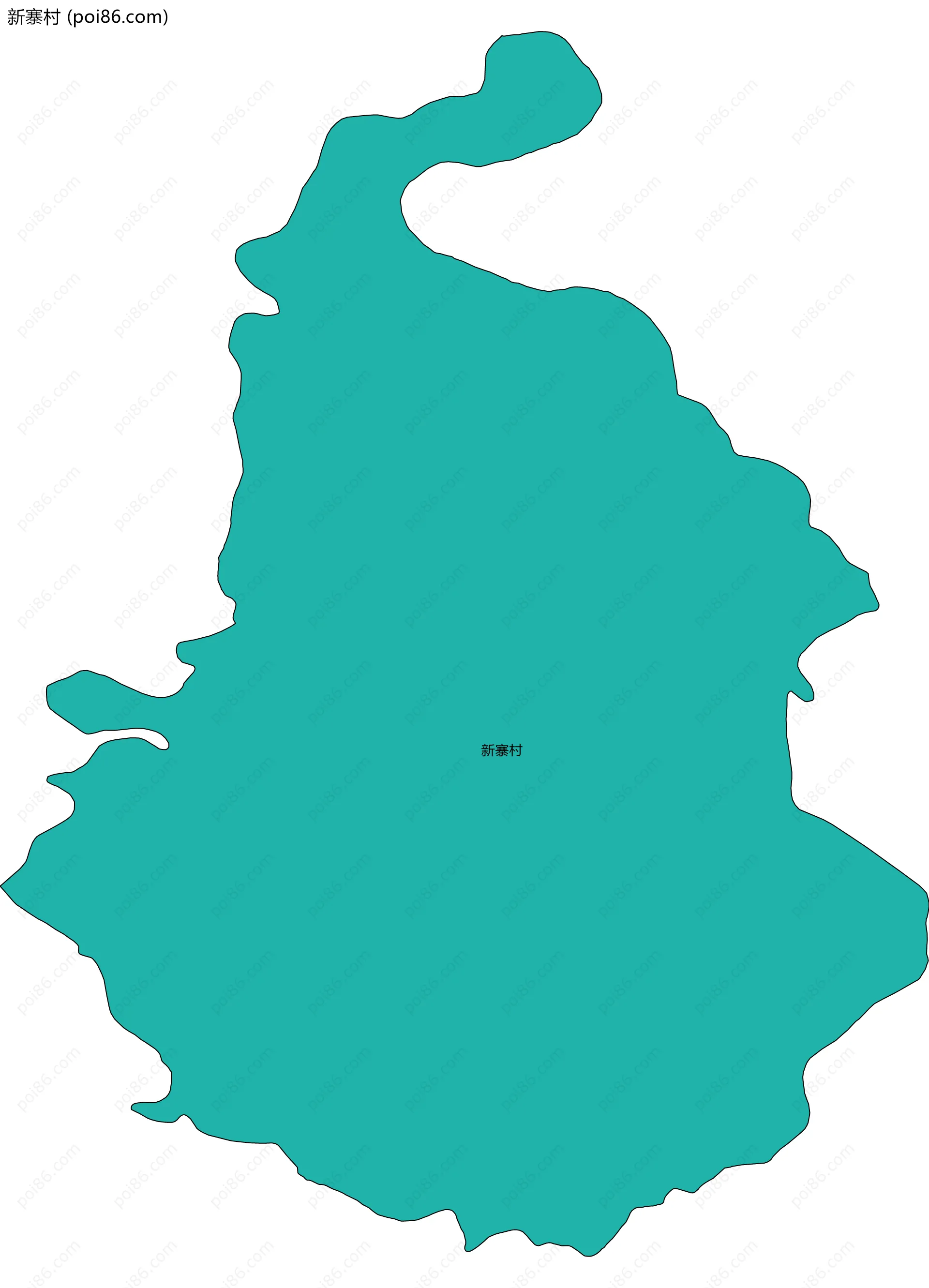 新寨村边界地图