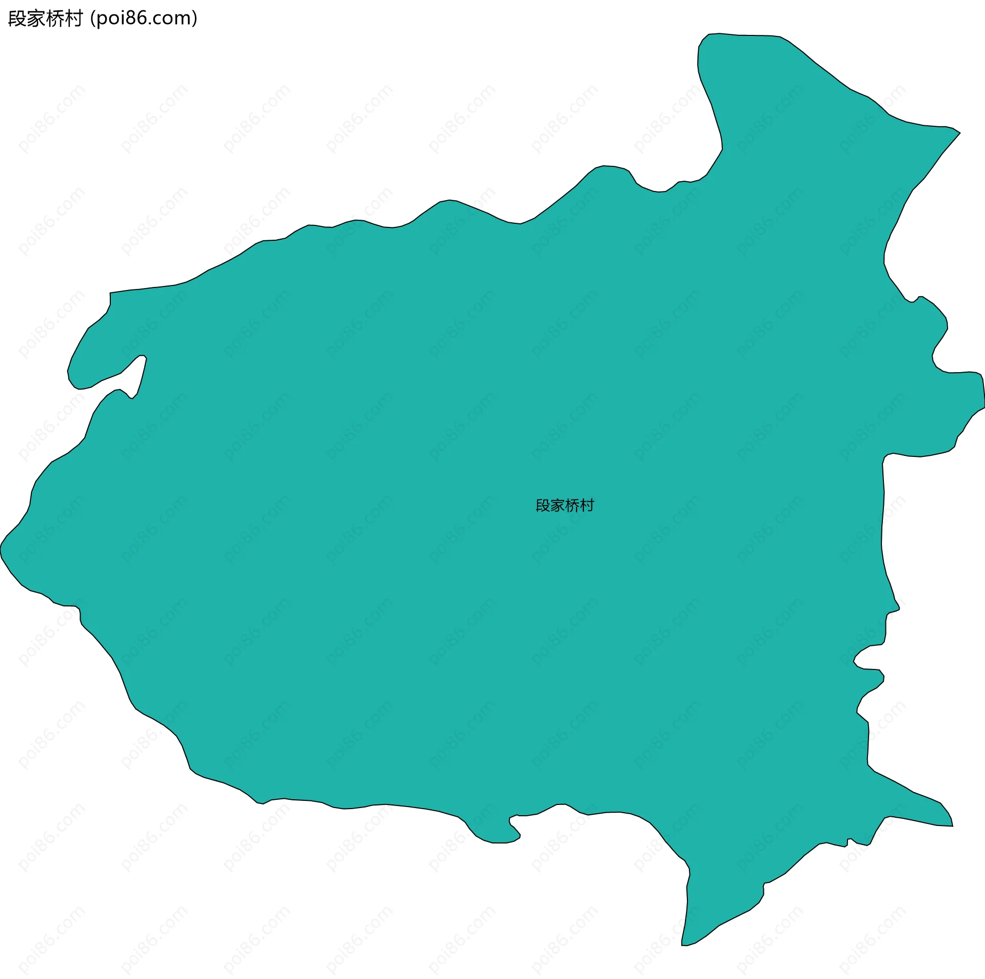 段家桥村边界地图