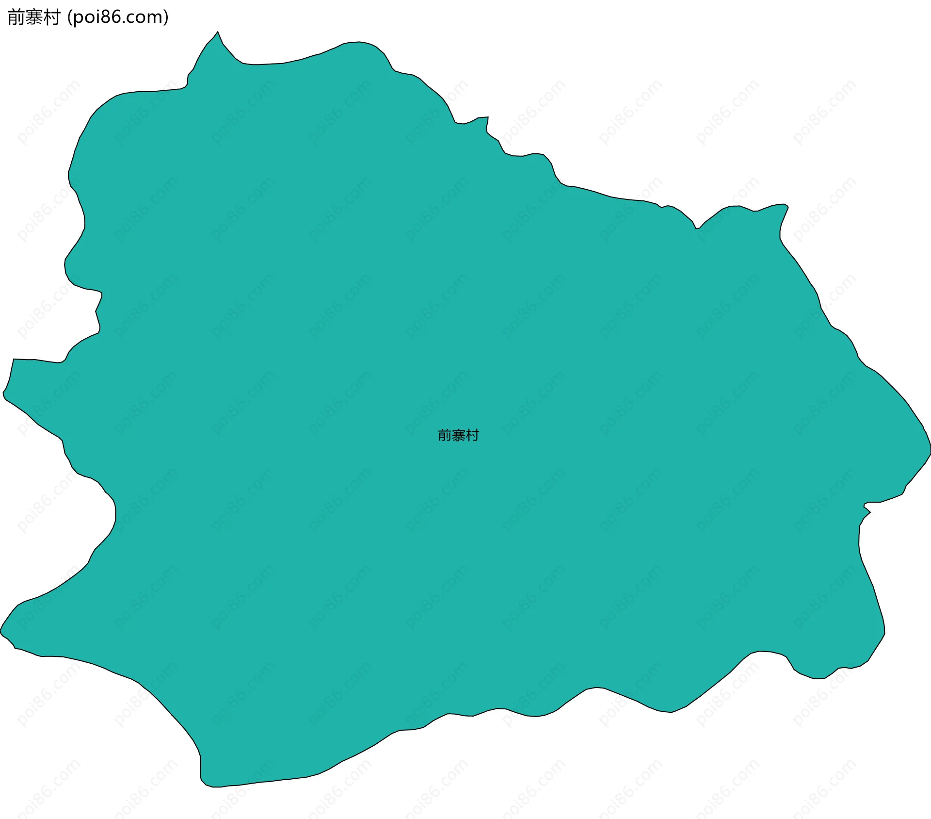 前寨村边界地图