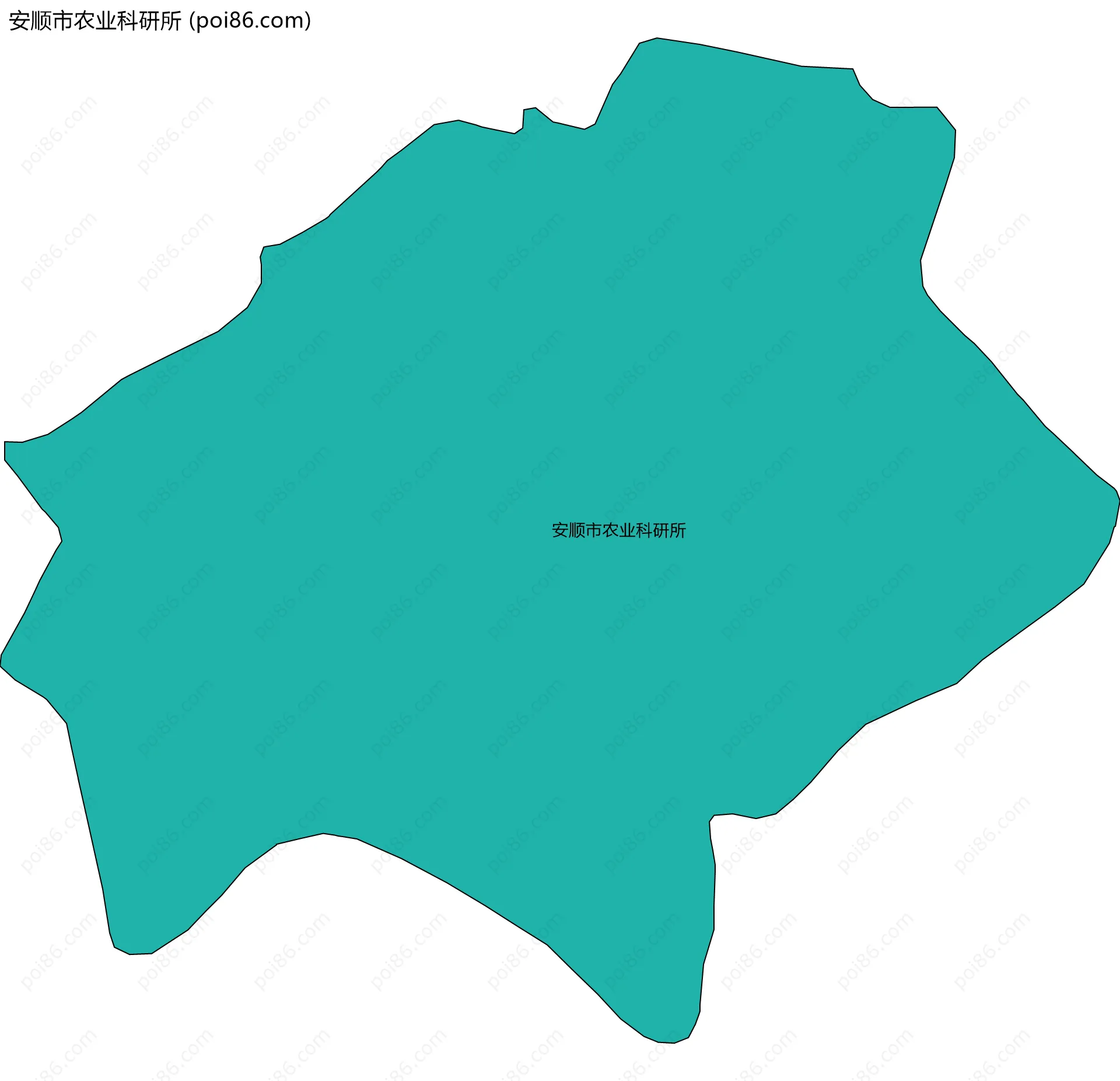 安顺市农业科研所边界地图
