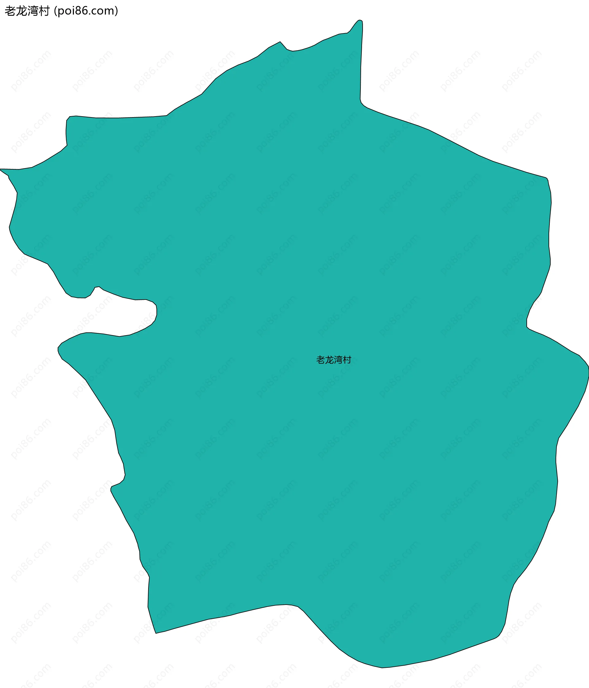 老龙湾村边界地图