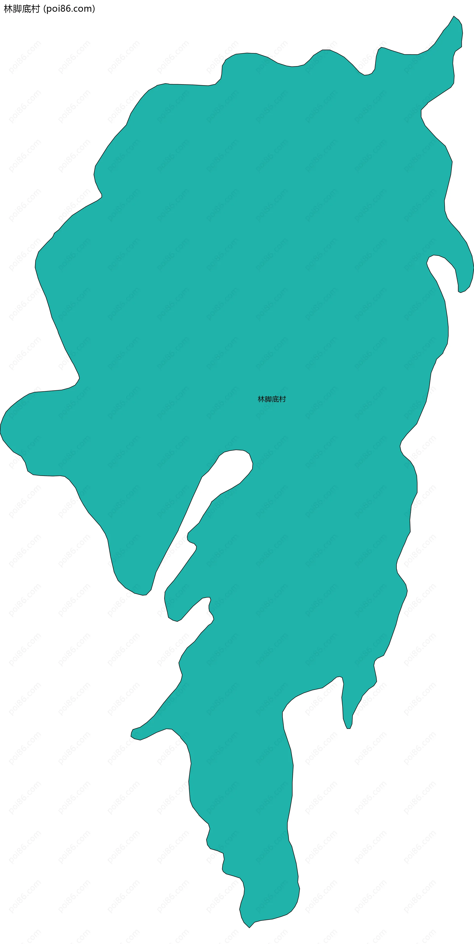 林脚底村边界地图