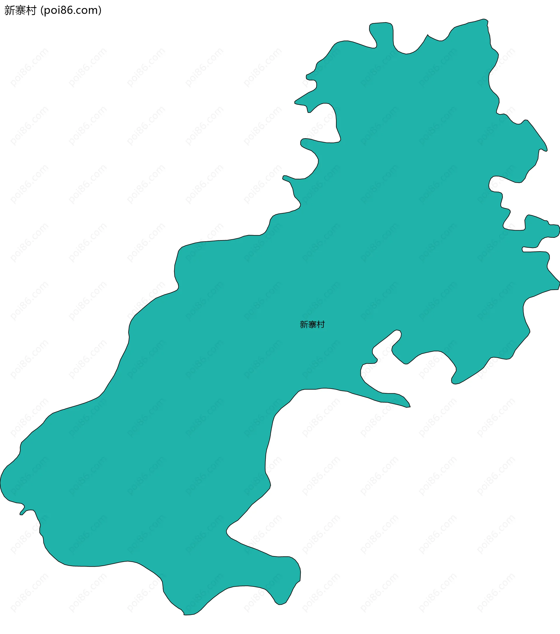 新寨村边界地图