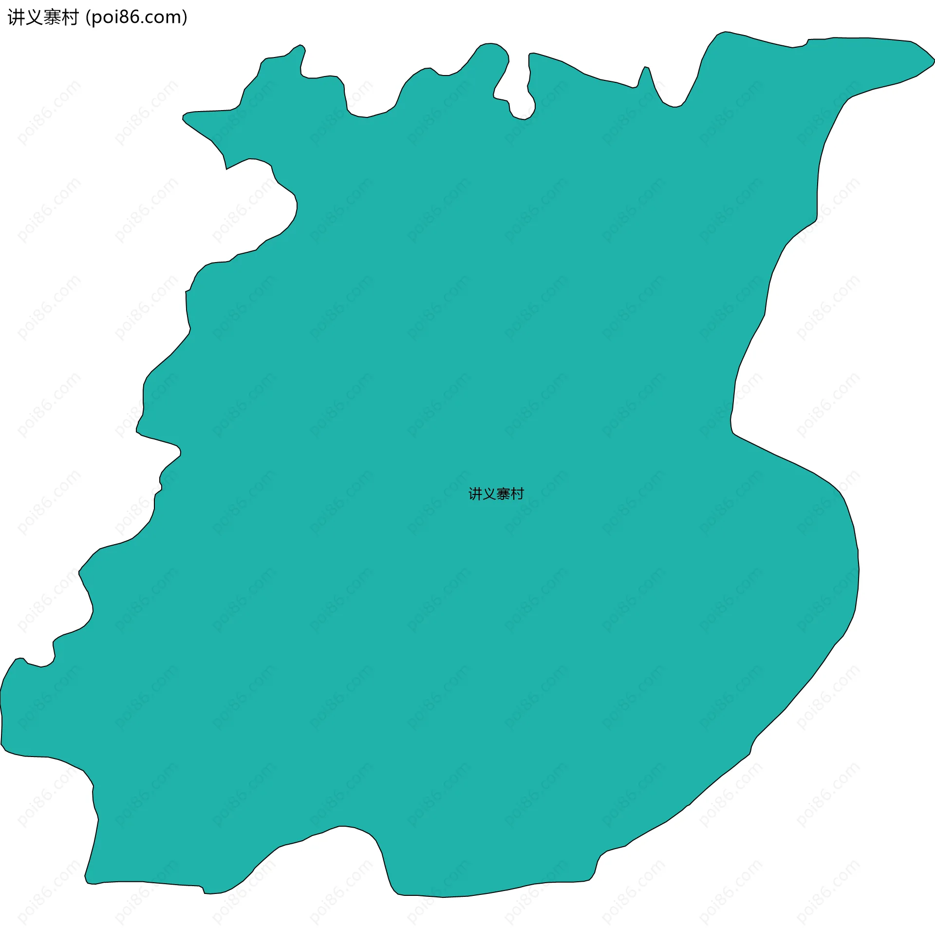 讲义寨村边界地图