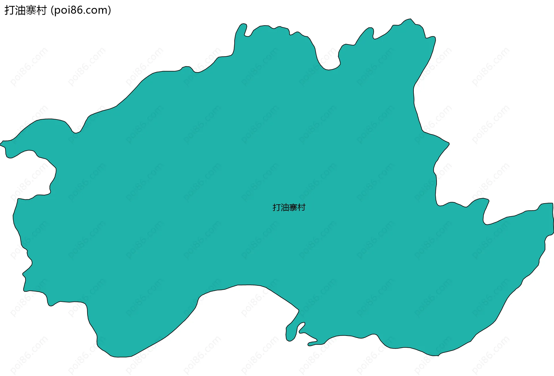 打油寨村边界地图