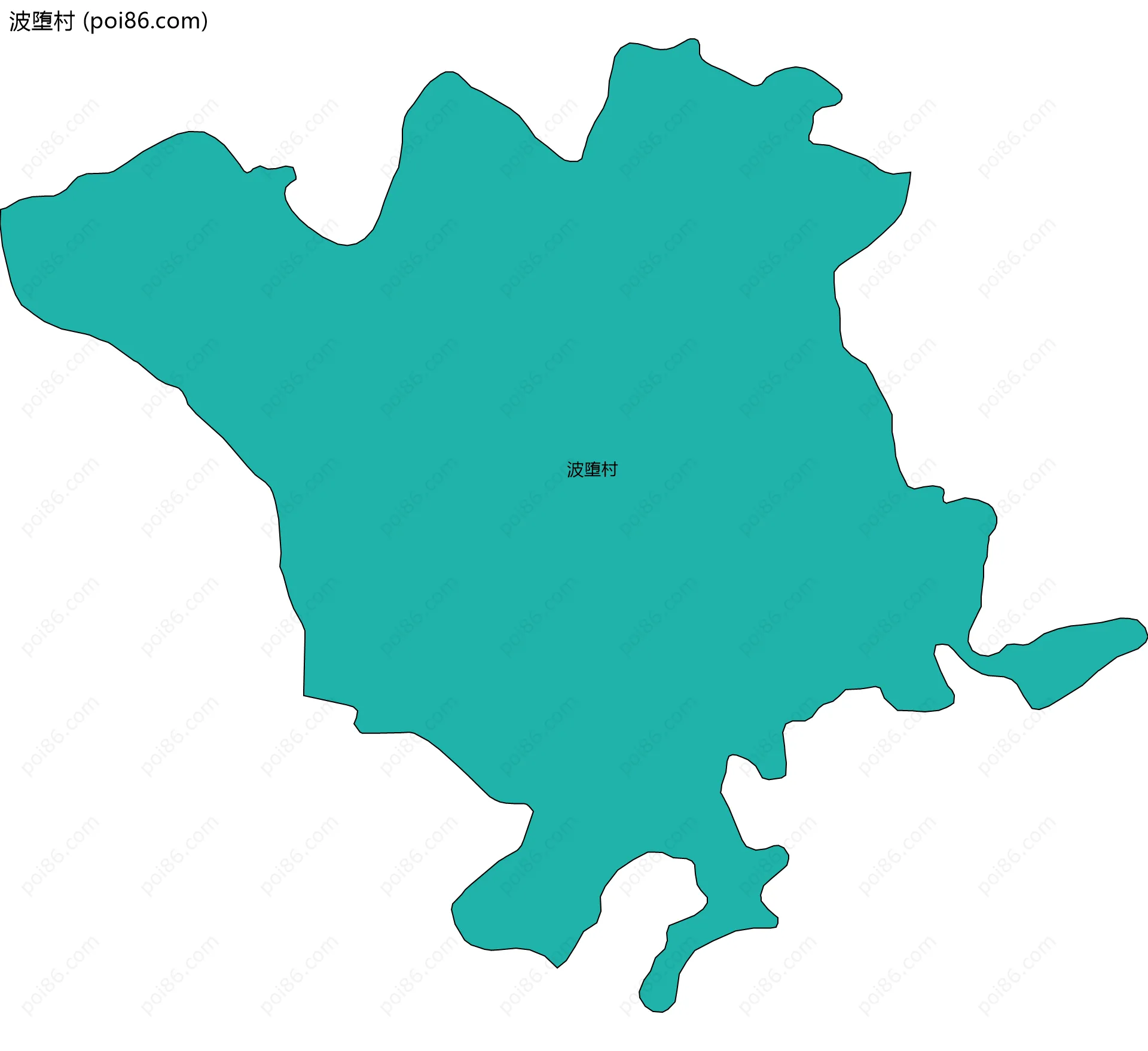 波堕村边界地图