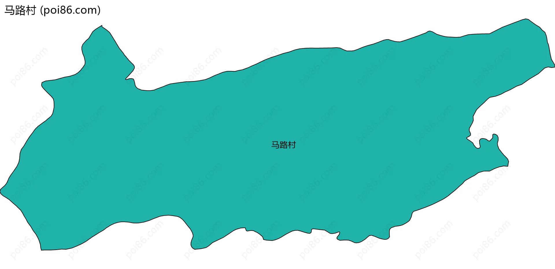 马路村边界地图