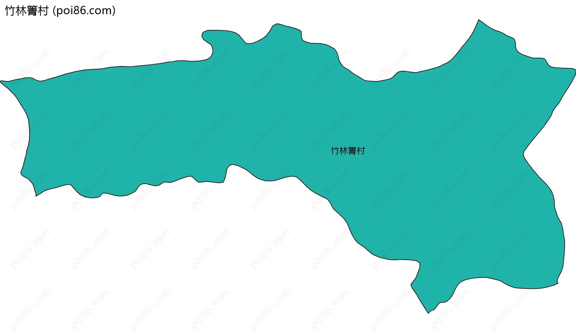 竹林箐村边界地图