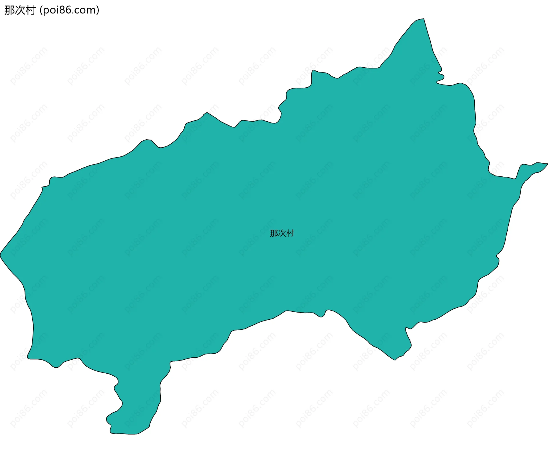 那次村边界地图