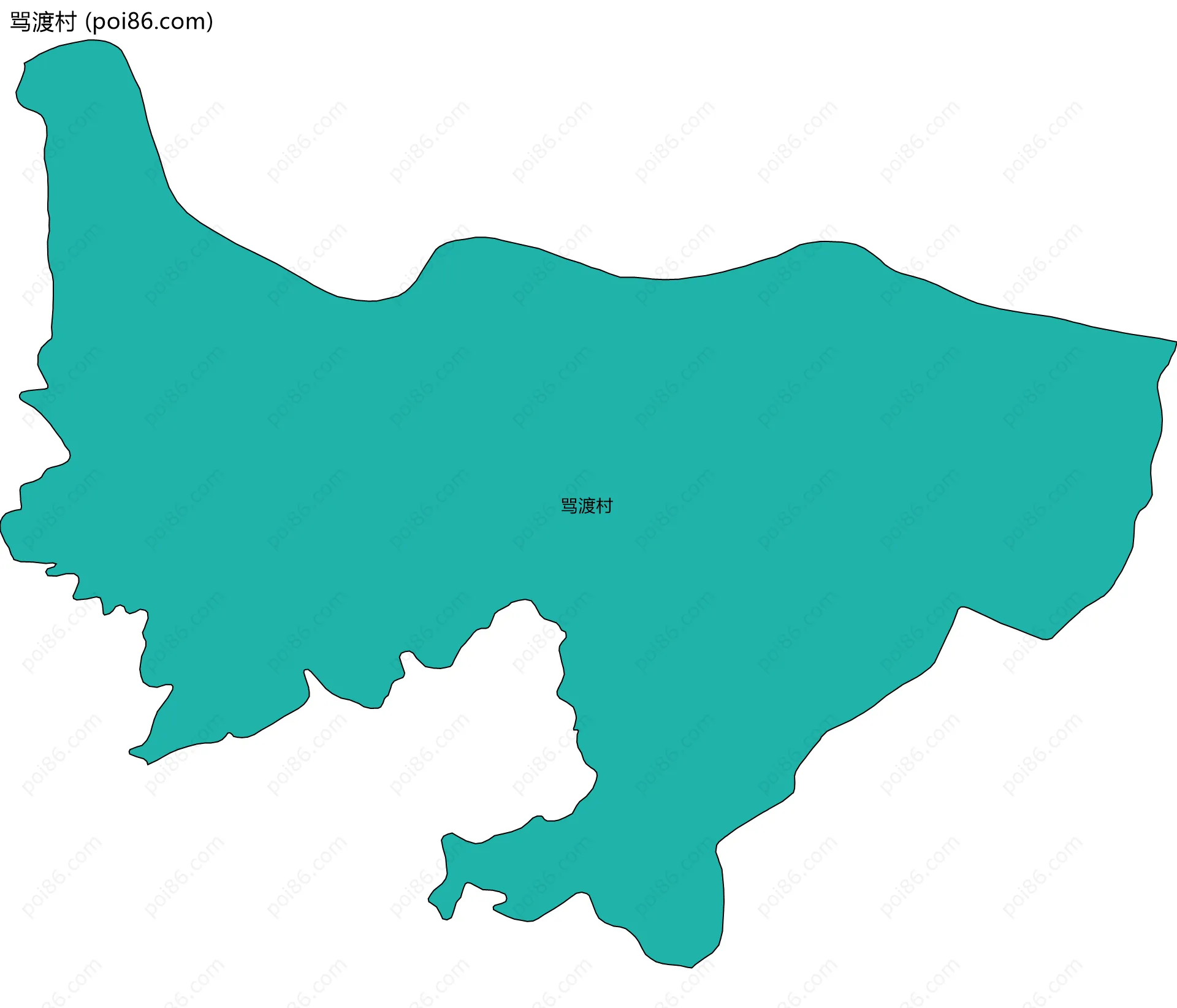 骂渡村边界地图