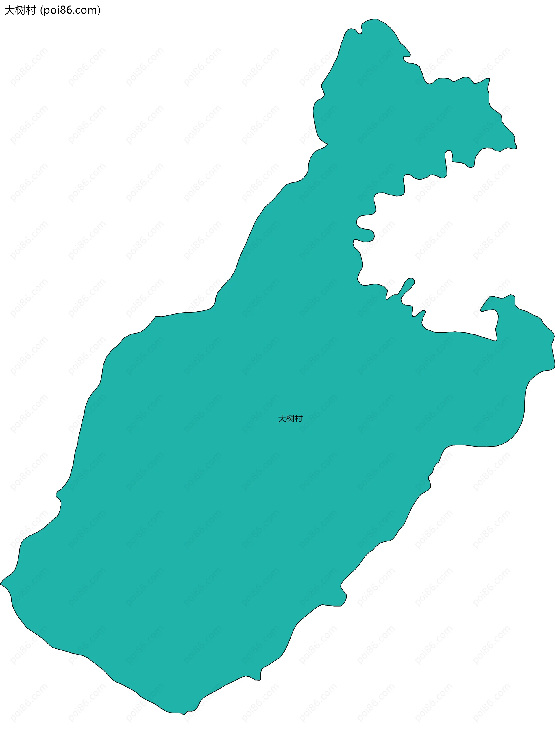 大树村边界地图