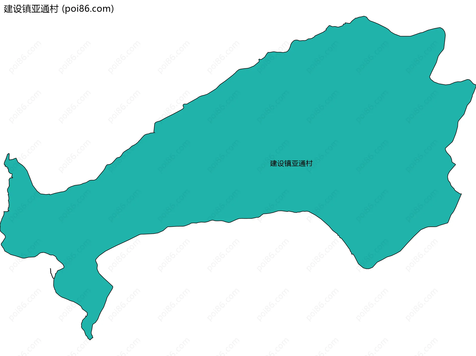 建设镇亚通村边界地图