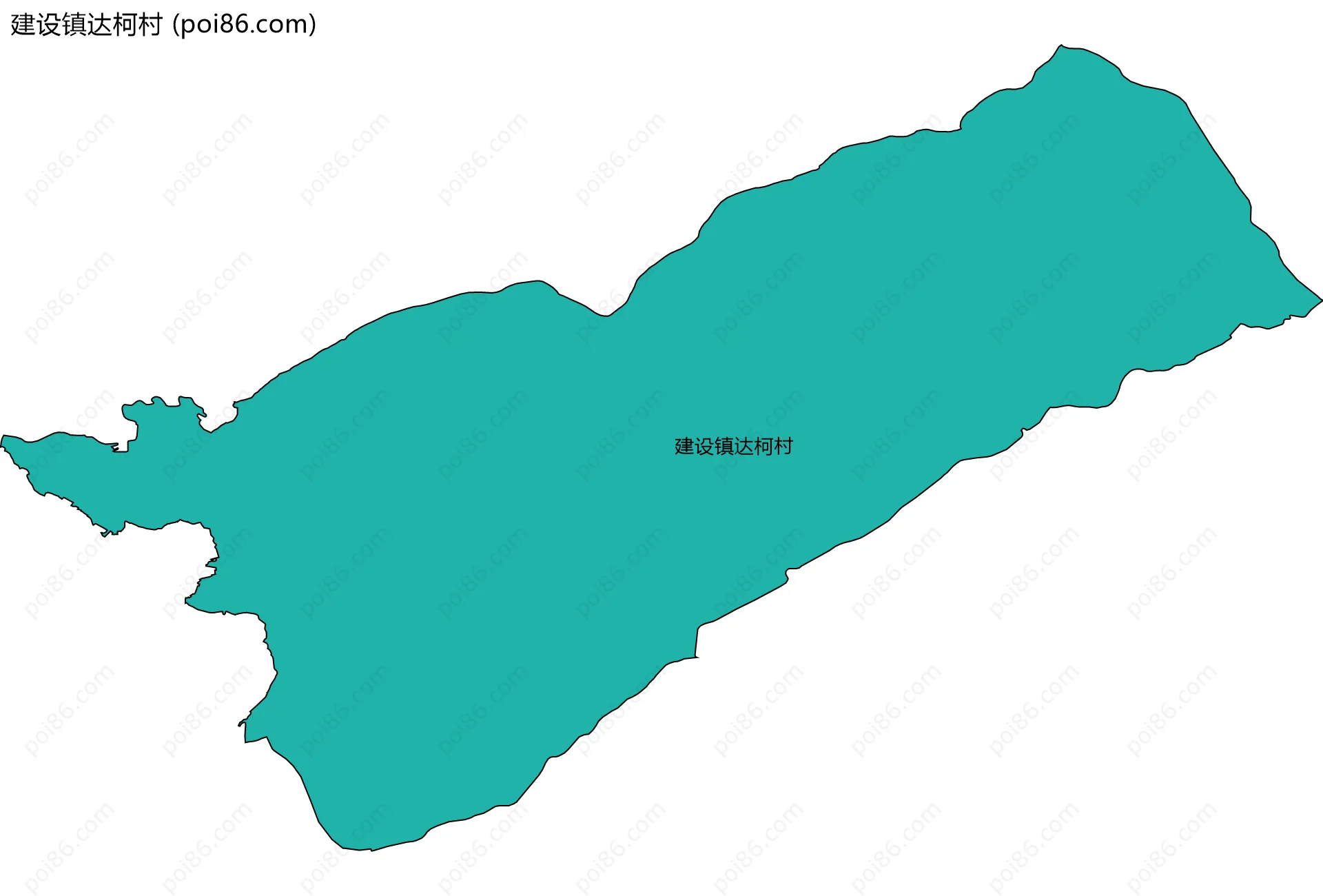 建设镇达柯村边界地图