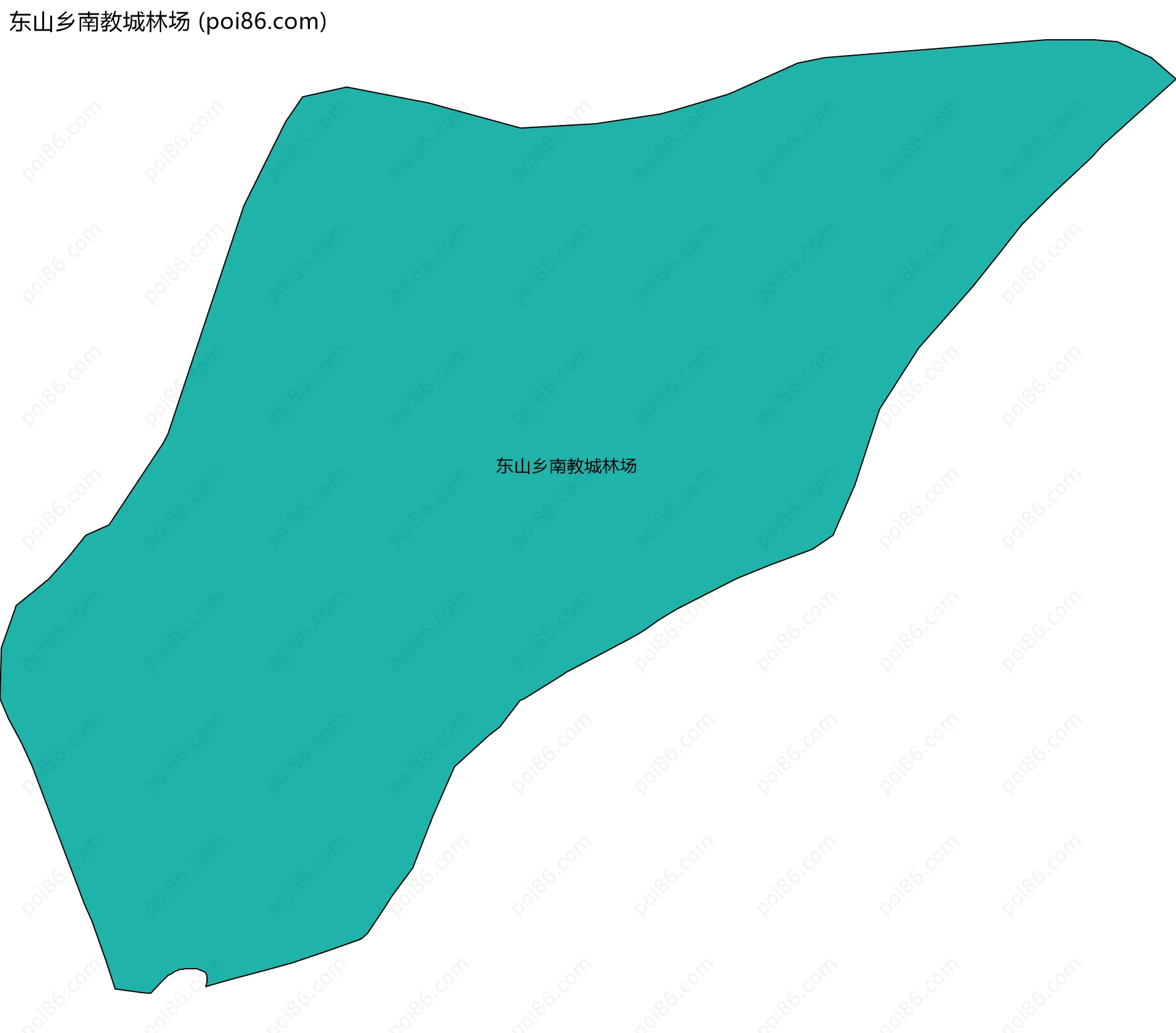 东山乡南教城林场边界地图