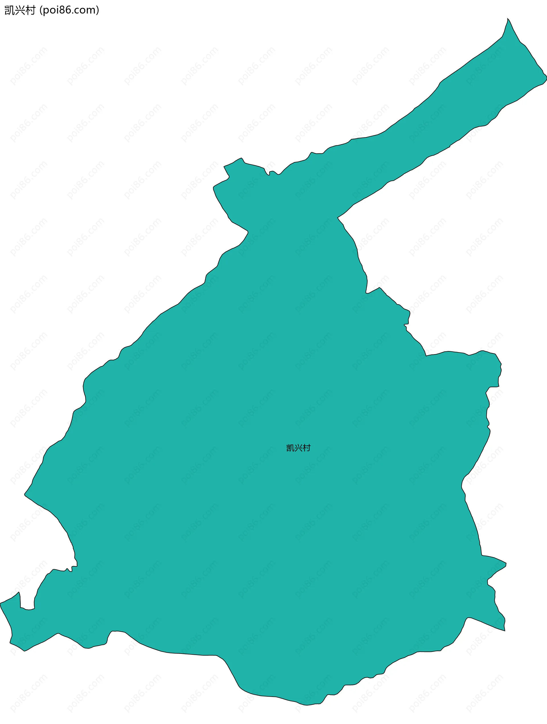 凯兴村边界地图