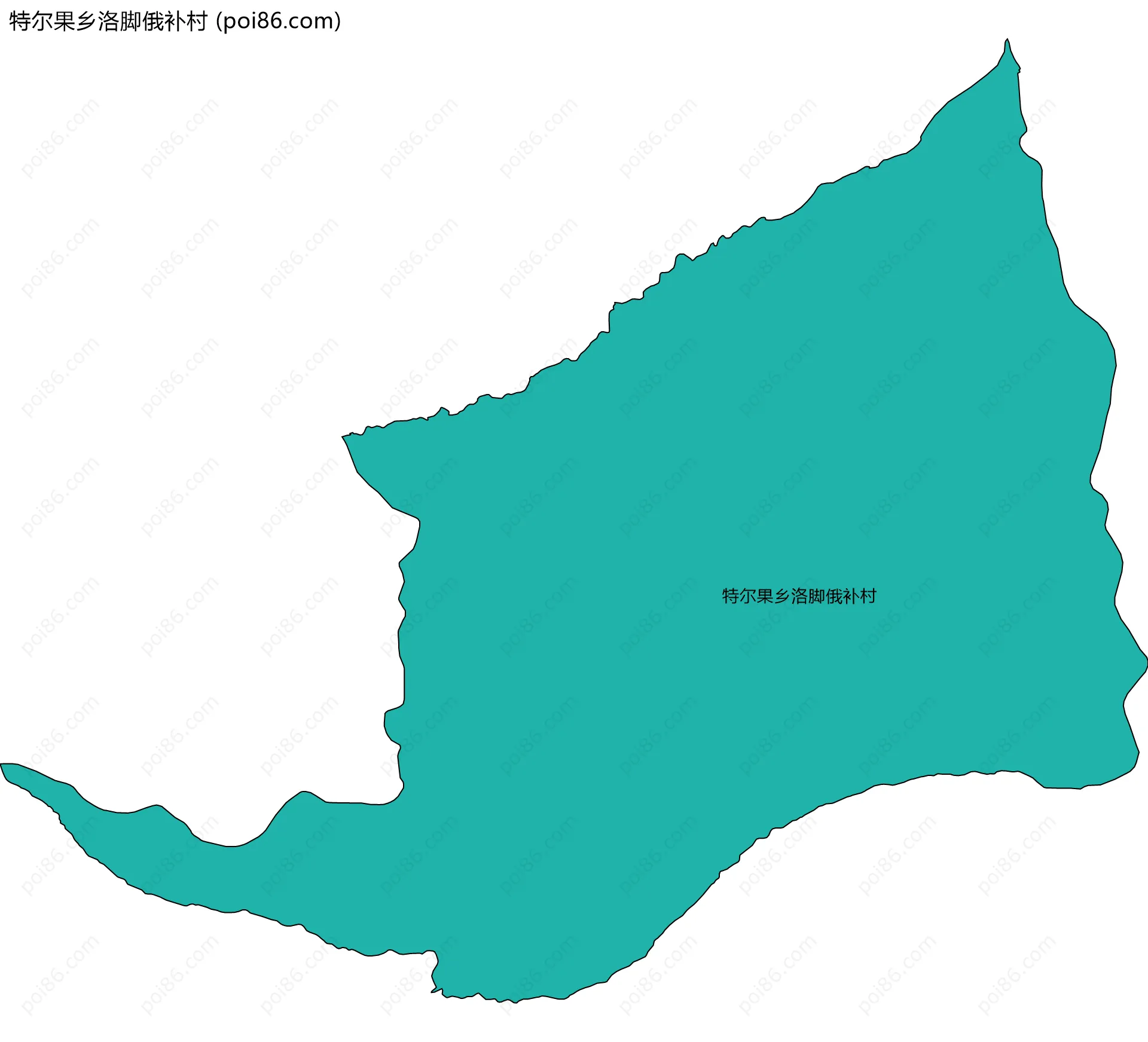特尔果乡洛脚俄补村边界地图