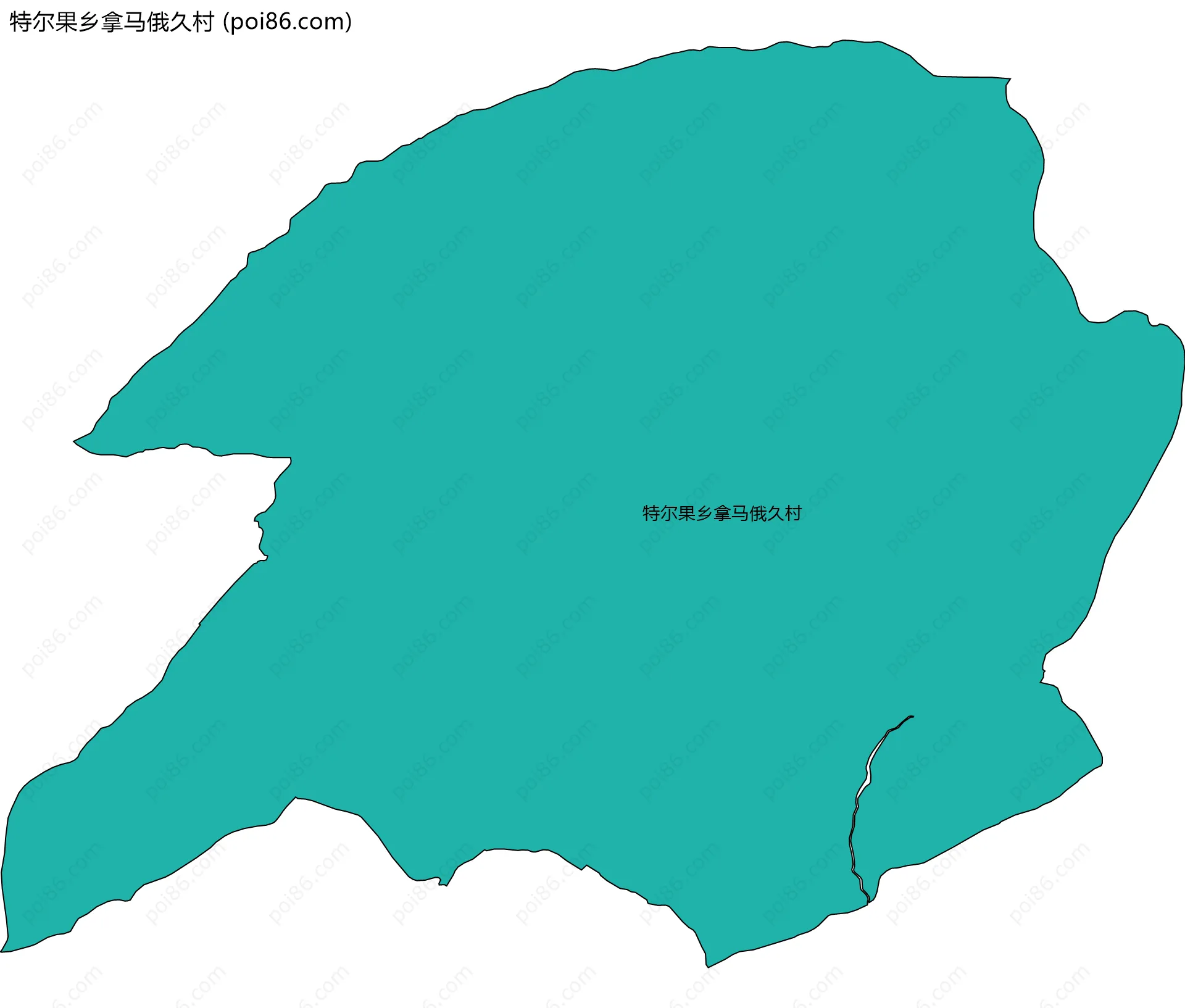 特尔果乡拿马俄久村边界地图