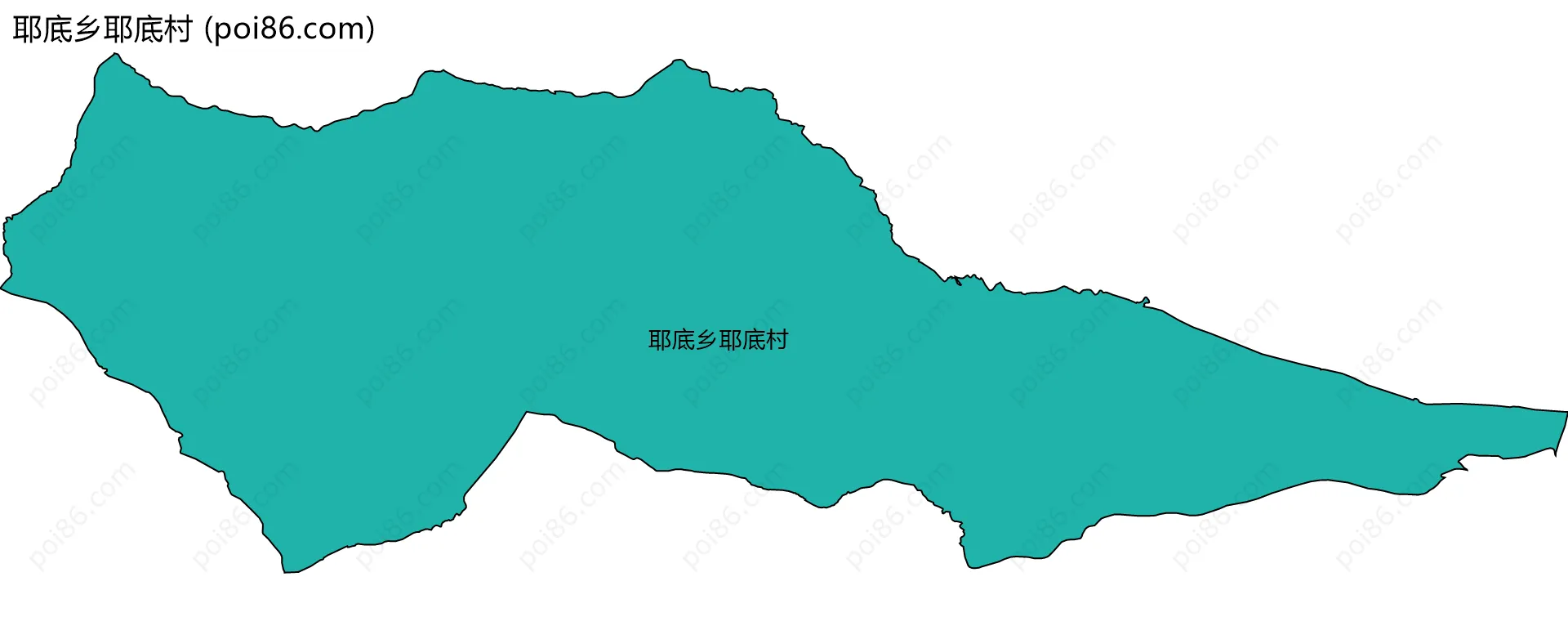 耶底乡耶底村边界地图