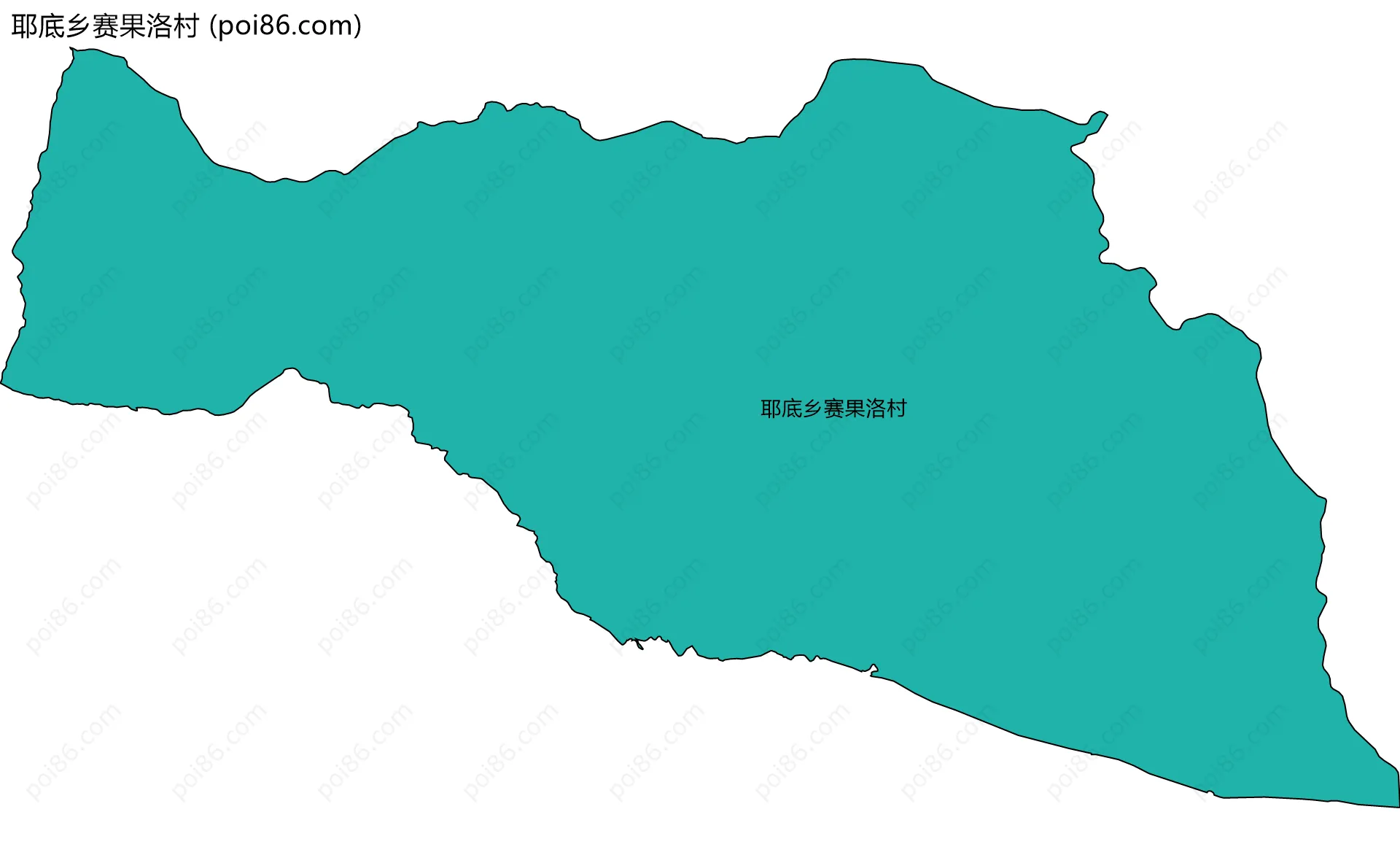 耶底乡赛果洛村边界地图