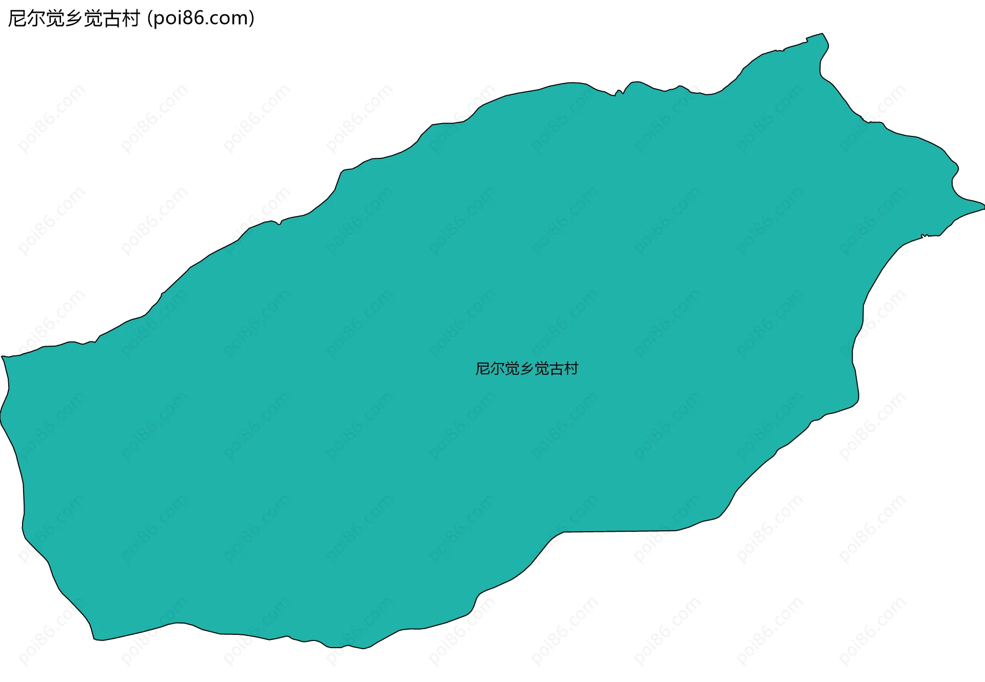 尼尔觉乡觉古村边界地图