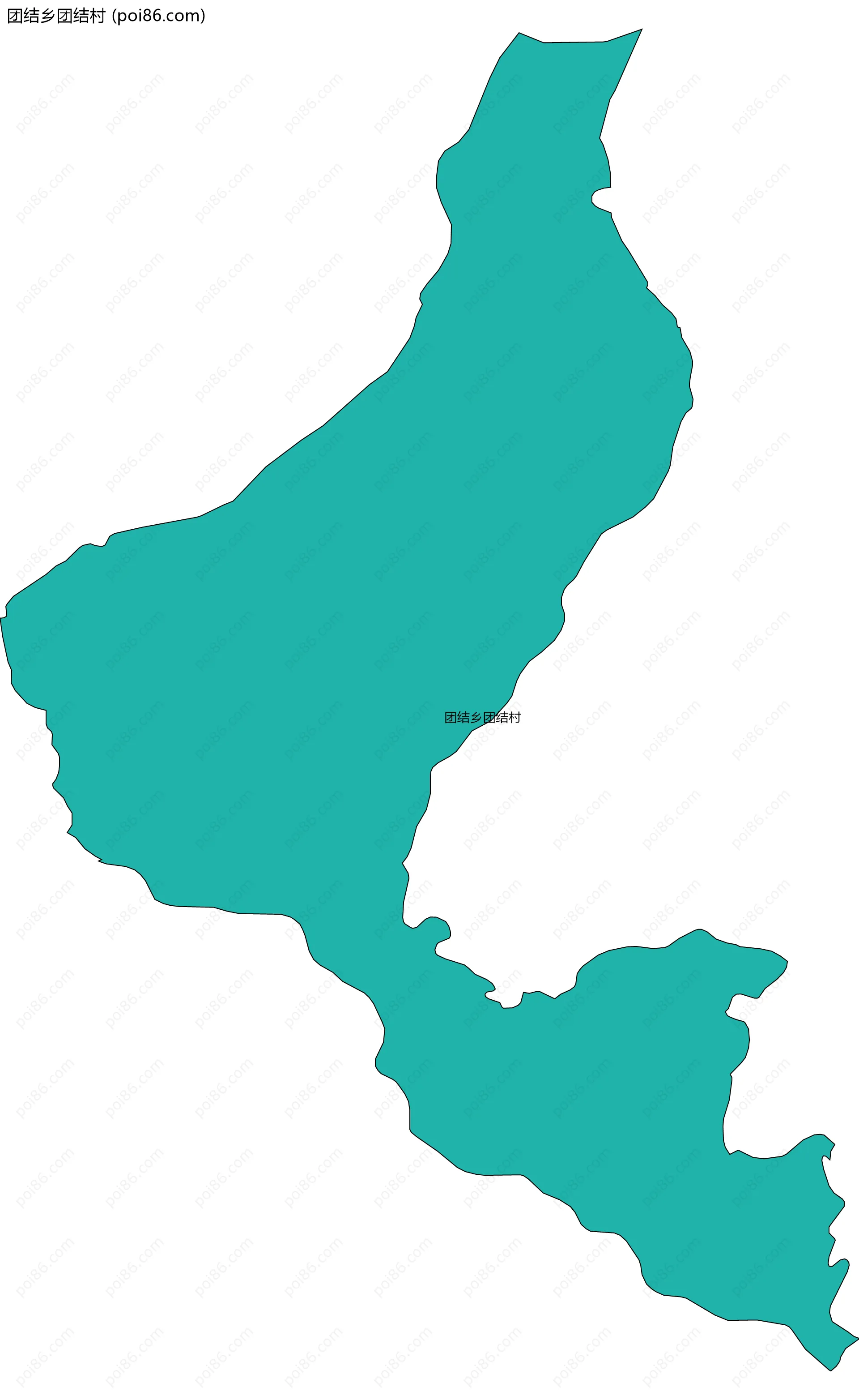 团结乡团结村边界地图