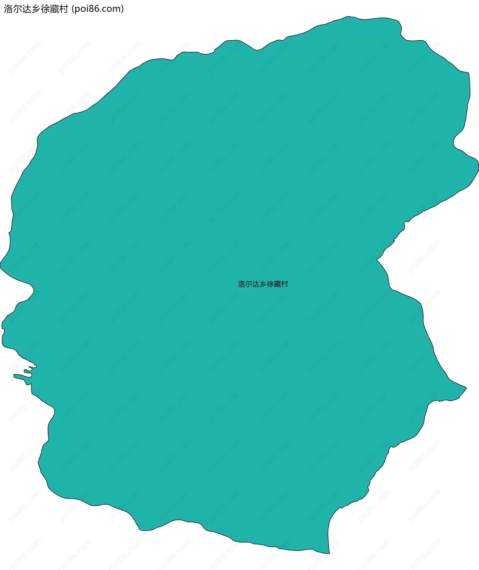 洛尔达乡徐藏村边界地图