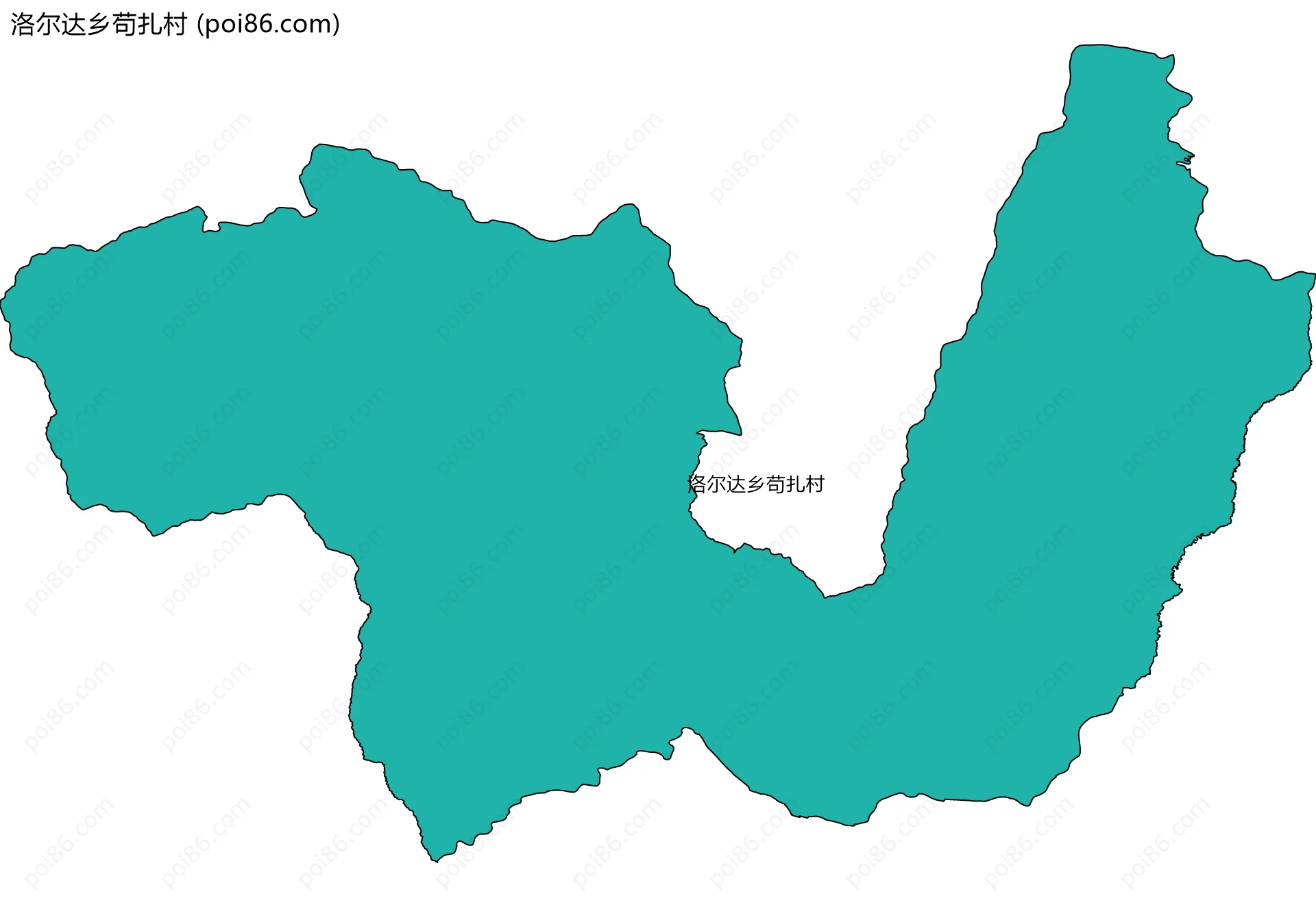 洛尔达乡苟扎村边界地图