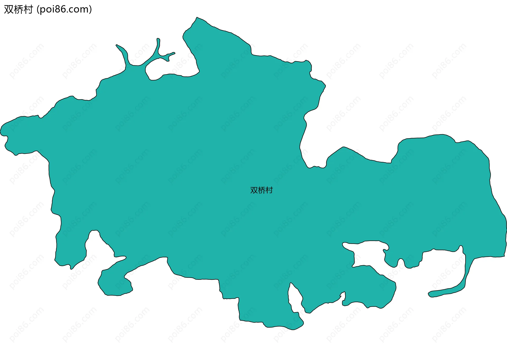 双桥村边界地图