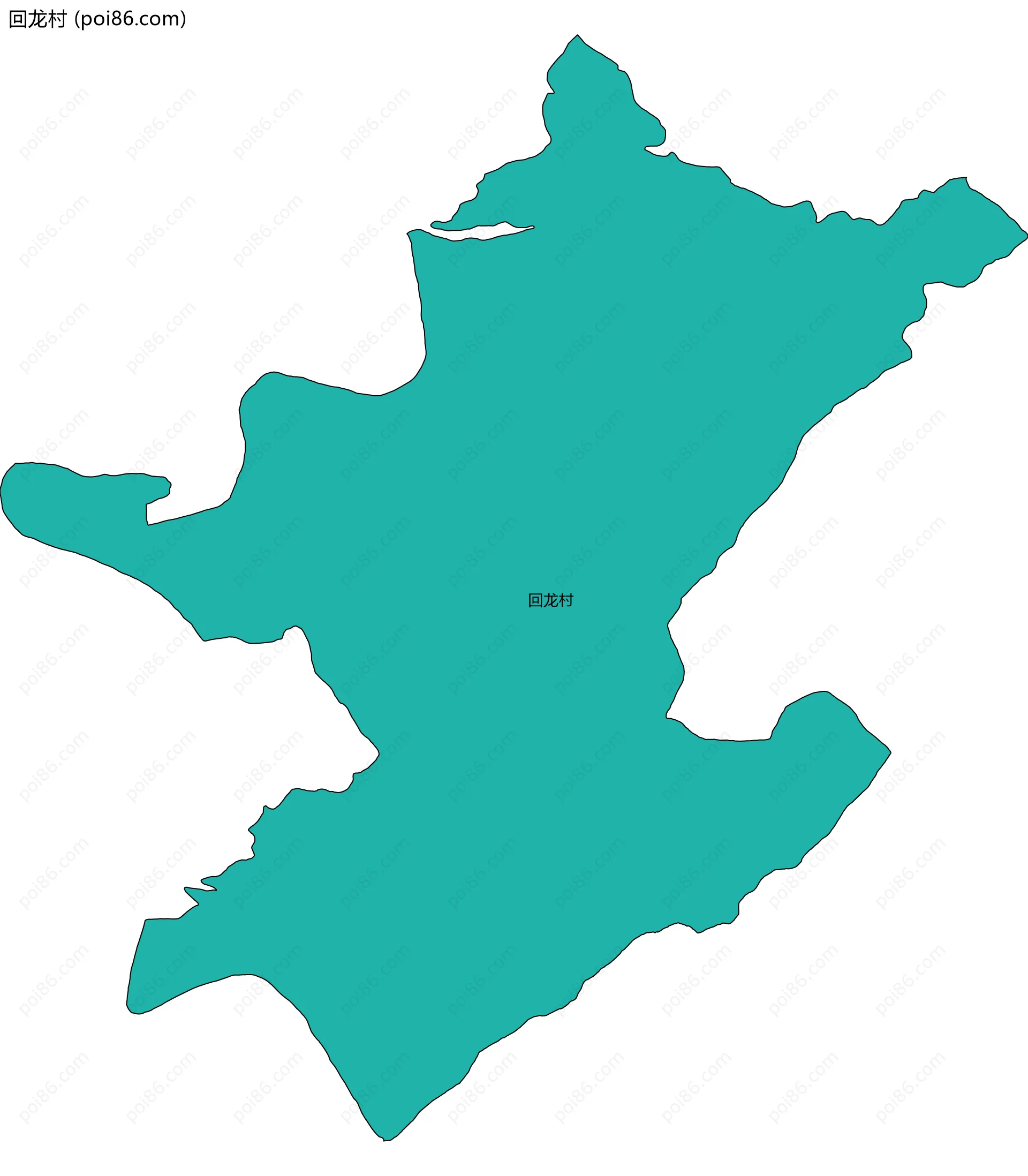 回龙村边界地图