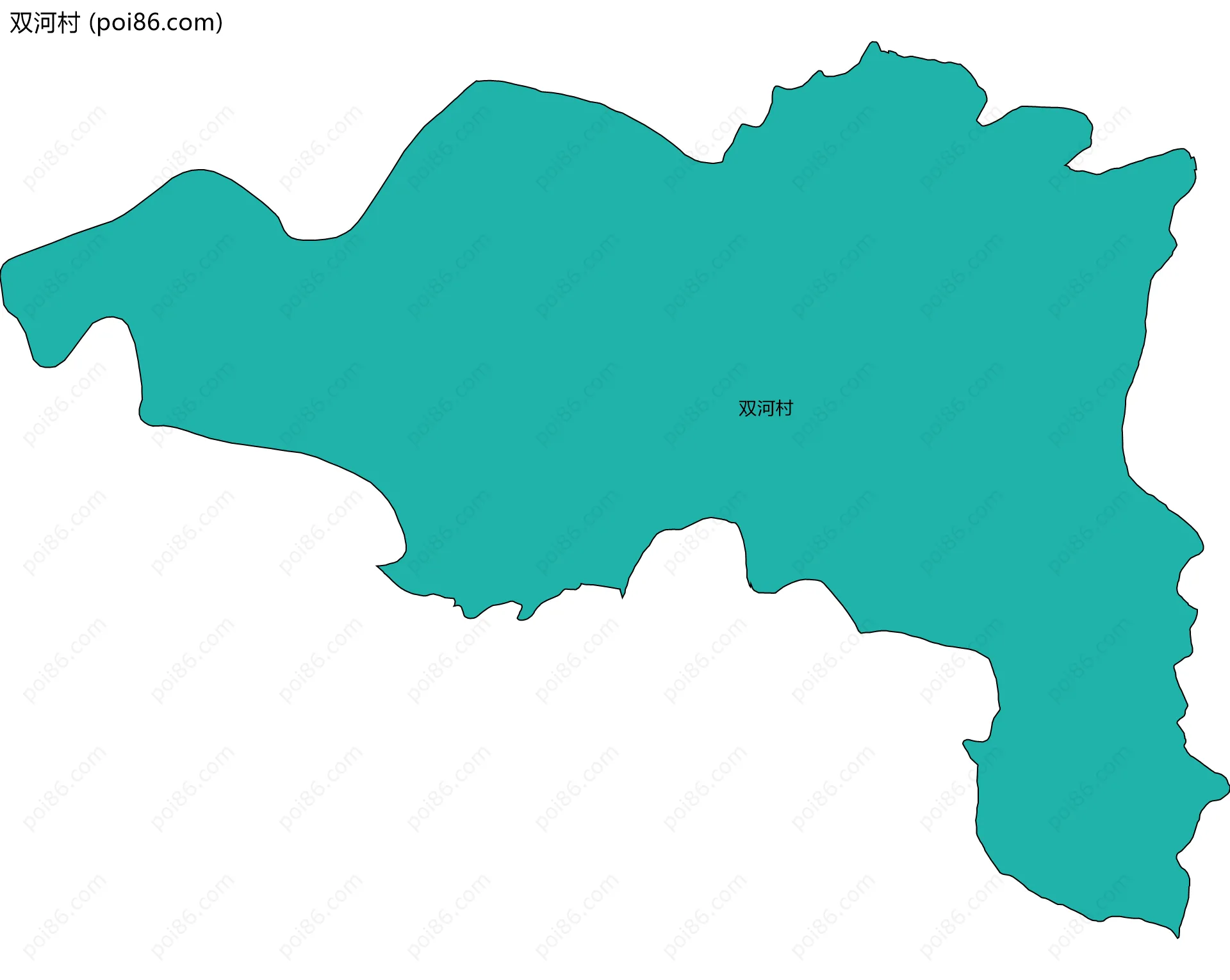 双河村边界地图
