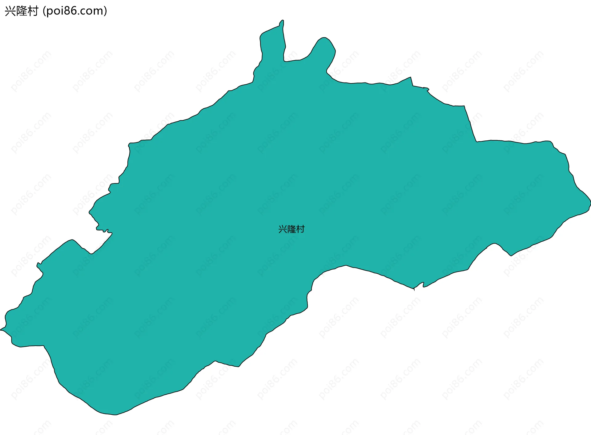 兴隆村边界地图
