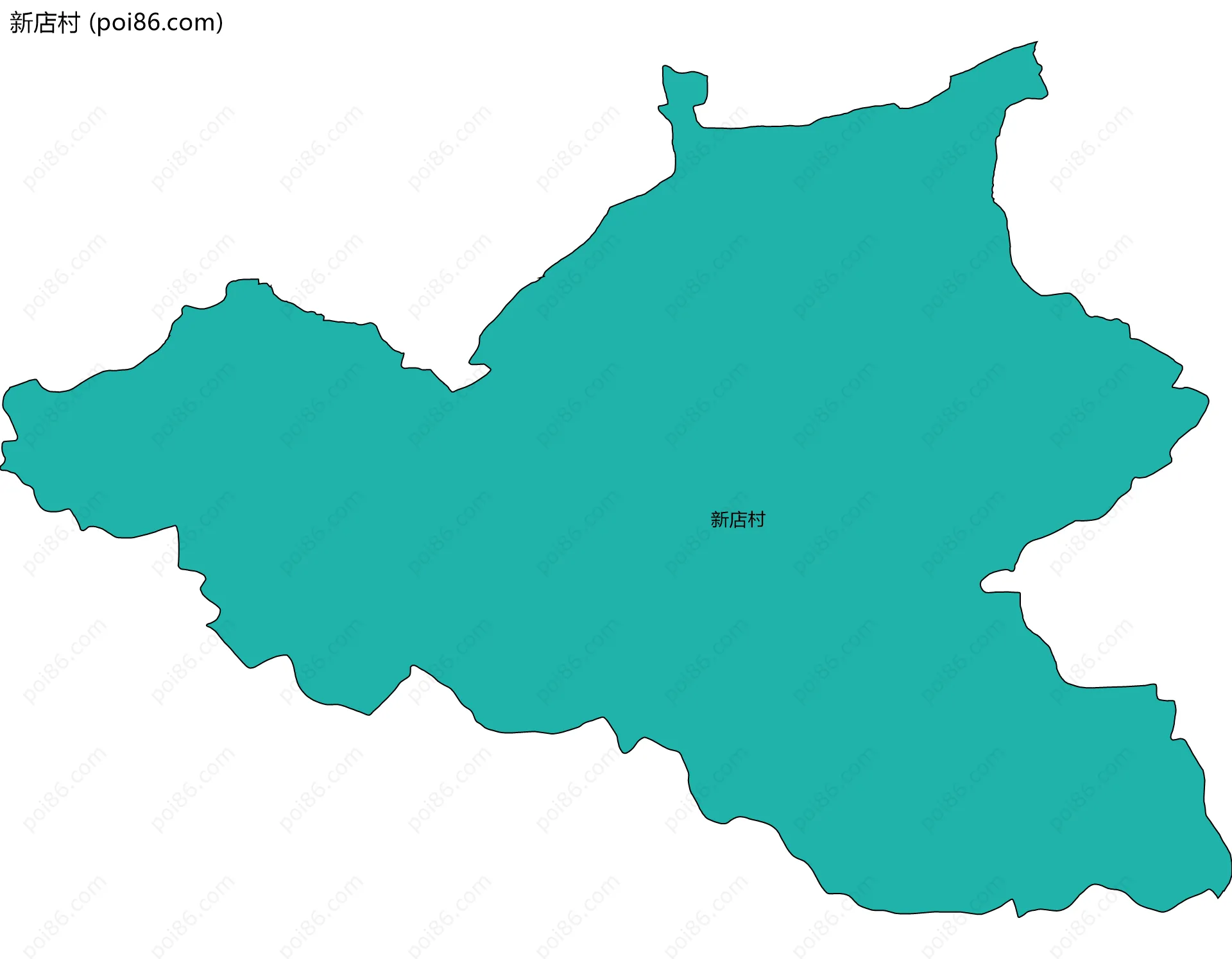 新店村边界地图