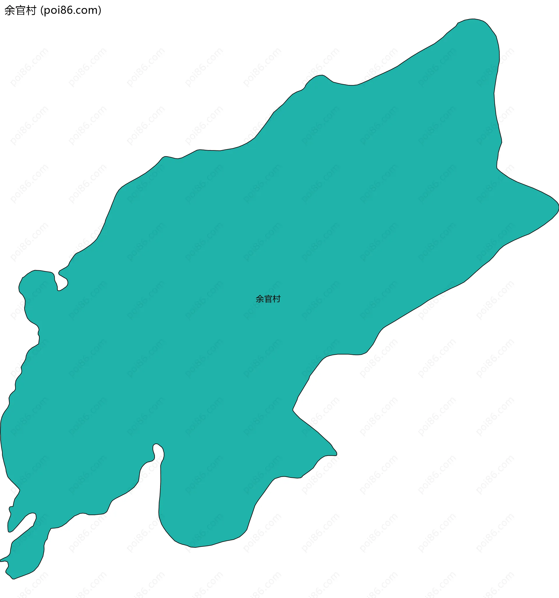 余官村边界地图