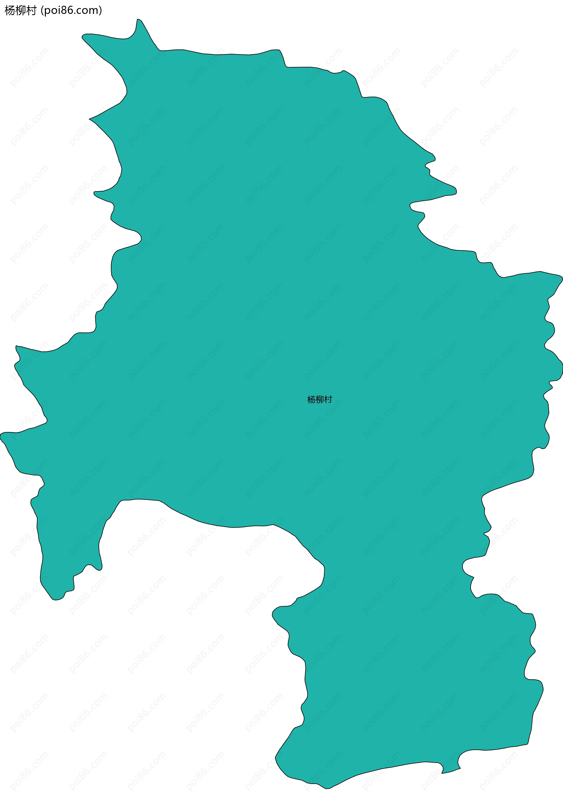 杨柳村边界地图