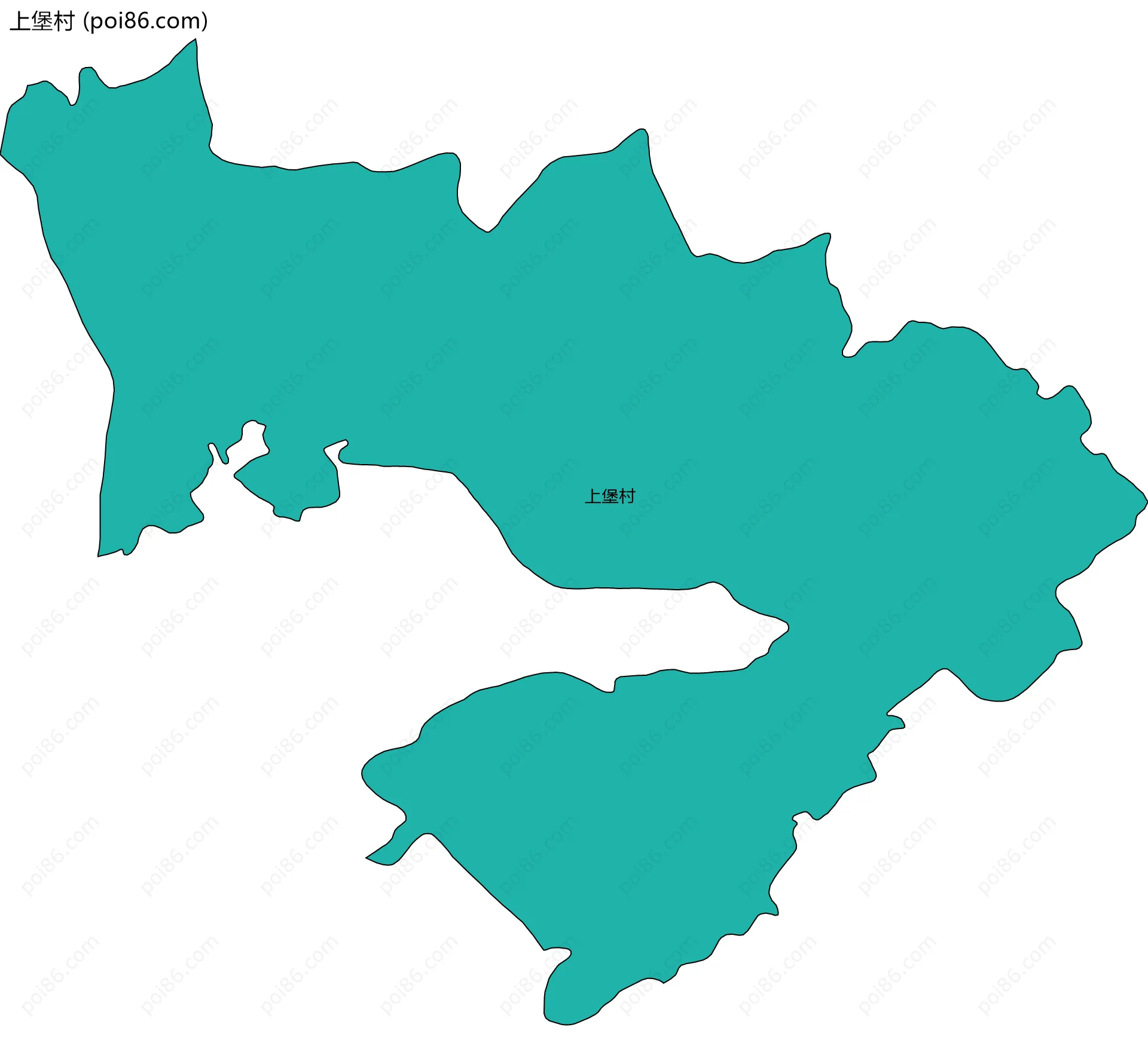 上堡村边界地图