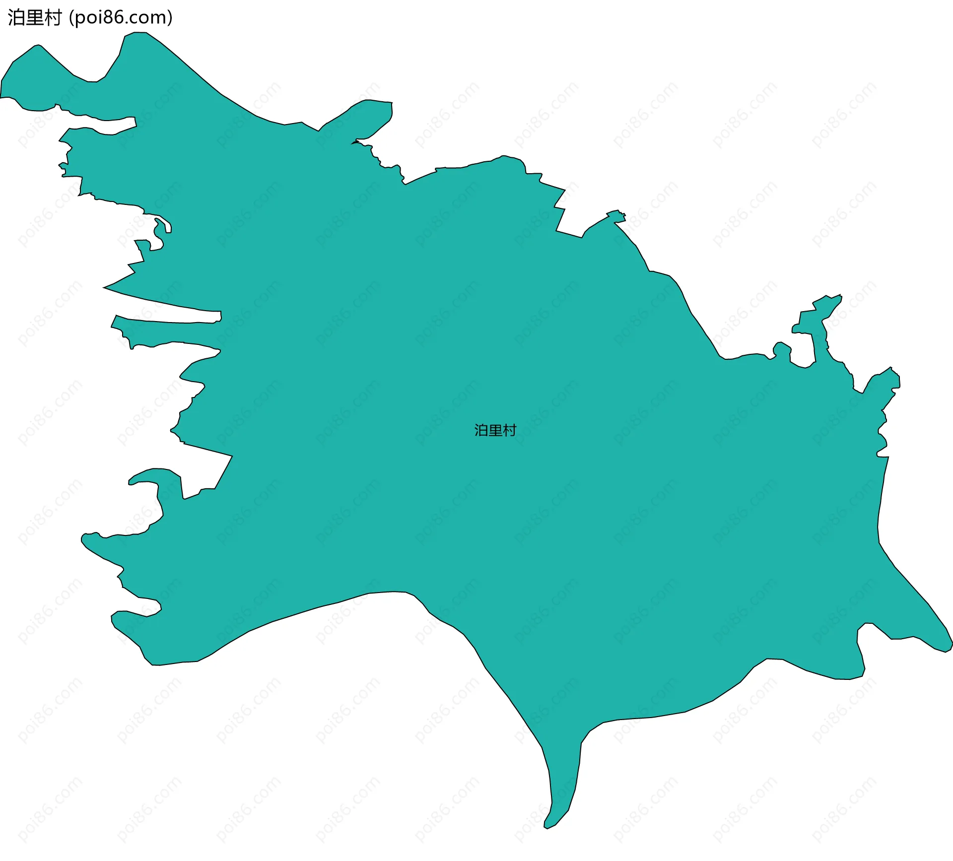 泊里村边界地图