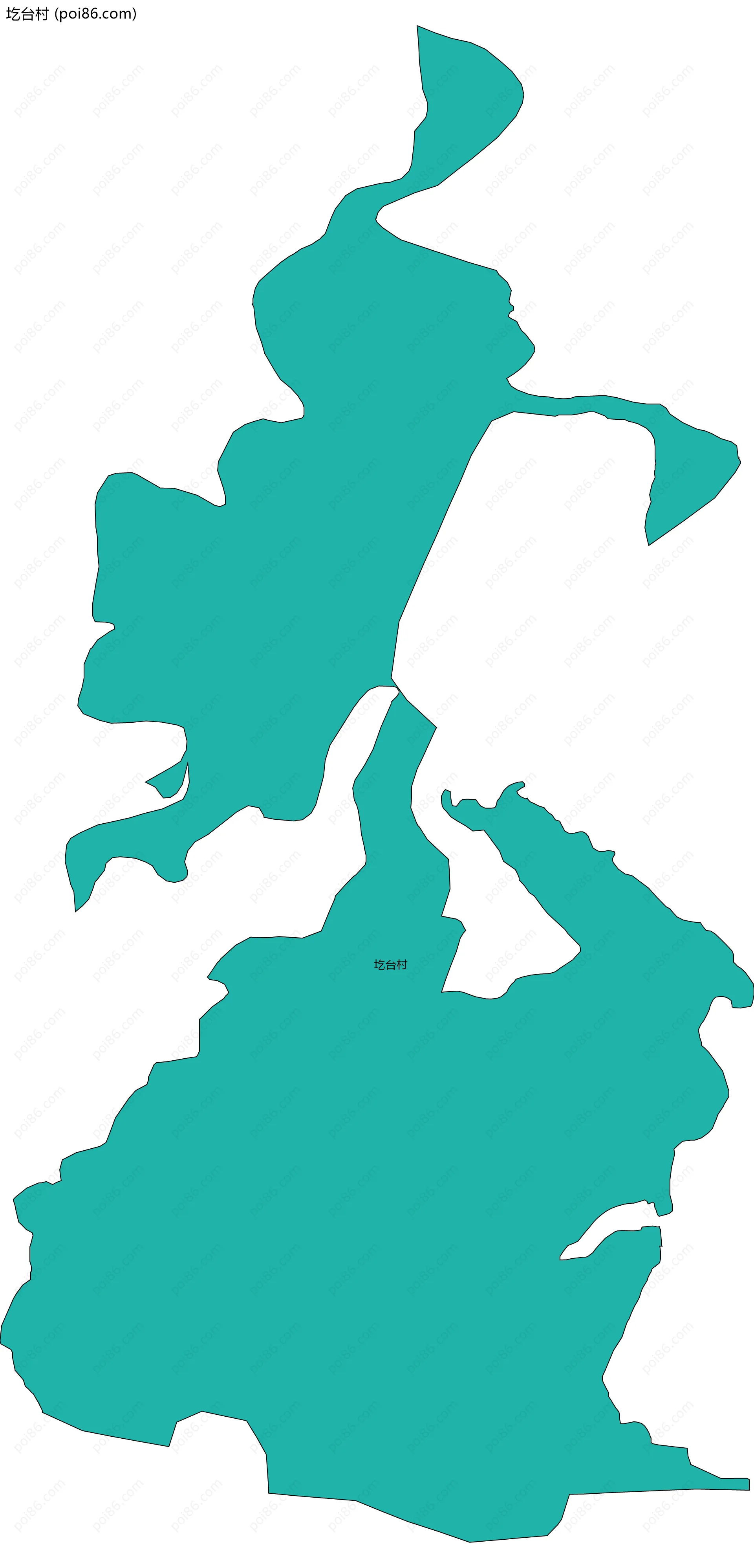 圪台村边界地图