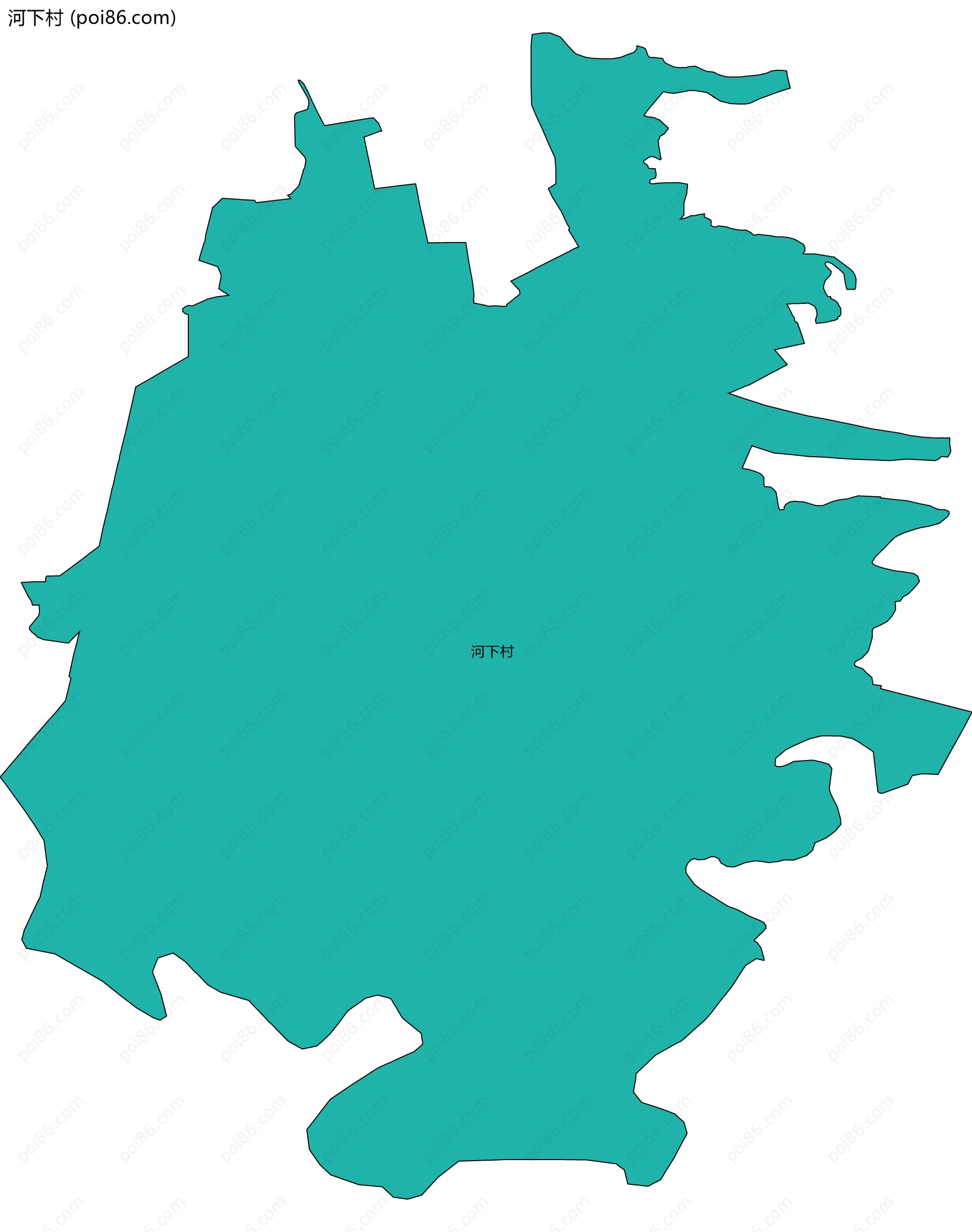 河下村边界地图