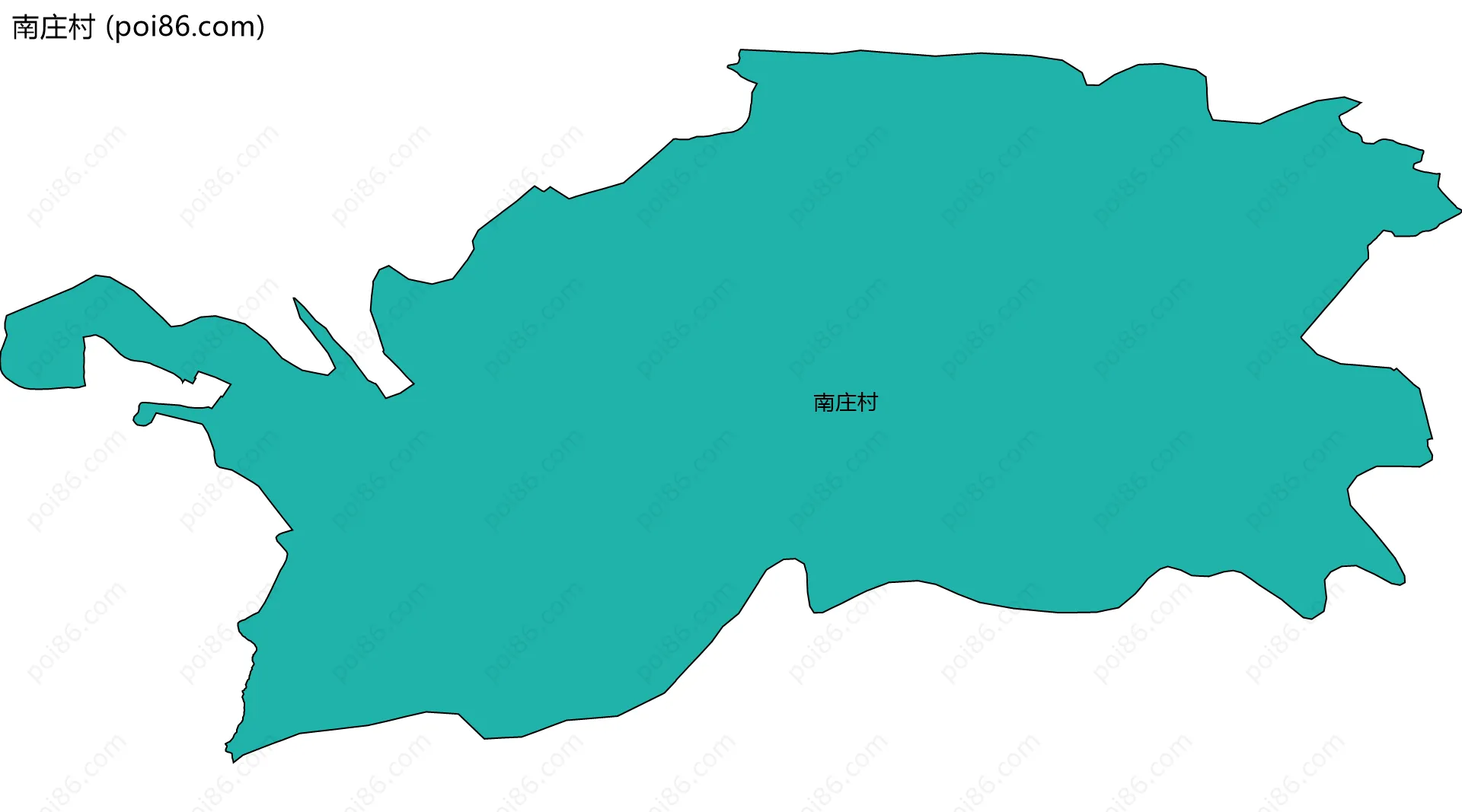 南庄村边界地图